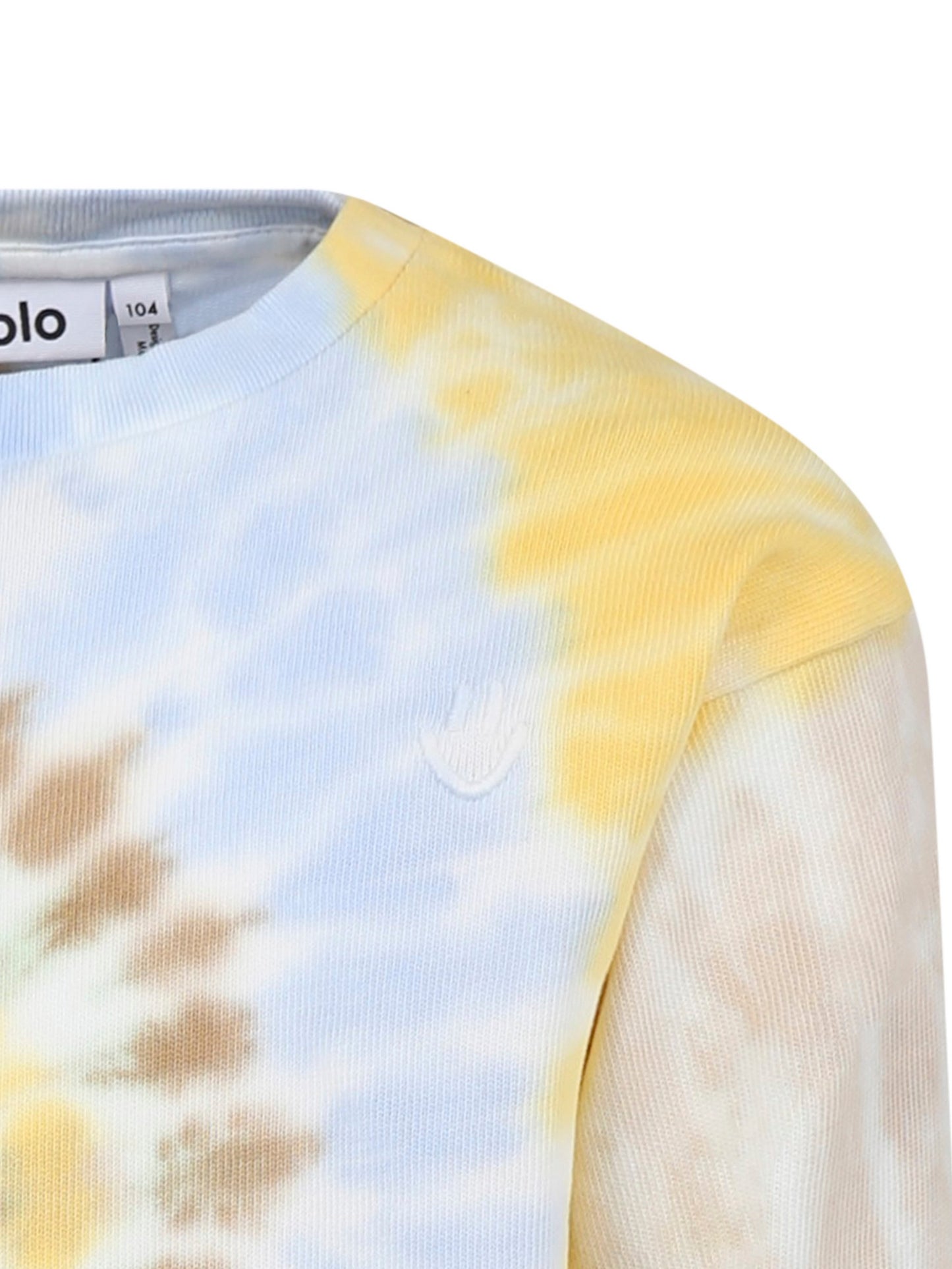 Felpa Dear multicolor per bambini con stampa tie dye,Molo,6S25J204 9309