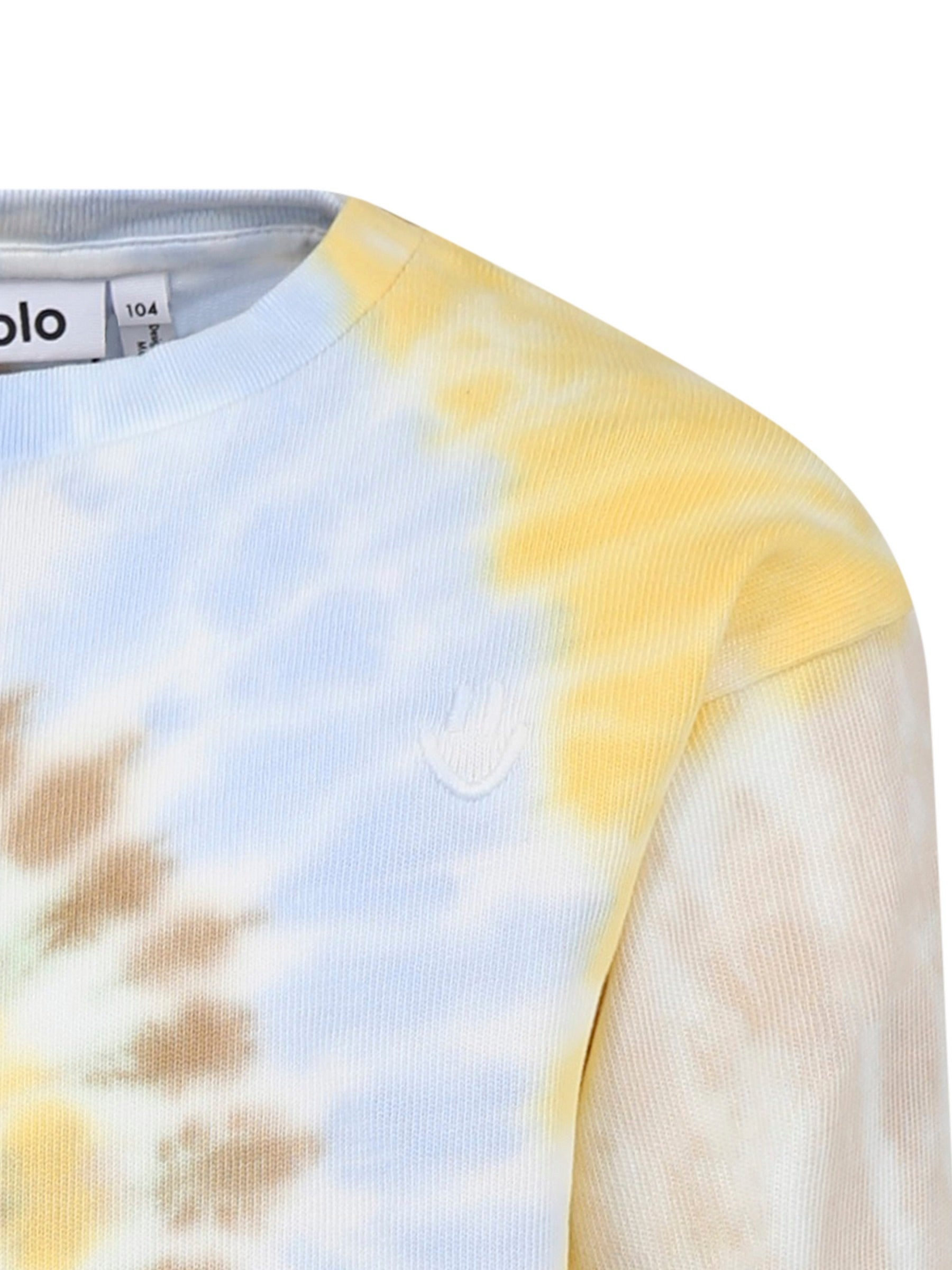 Felpa Dear multicolor per bambini con stampa tie dye,Molo,6S25J204 9309