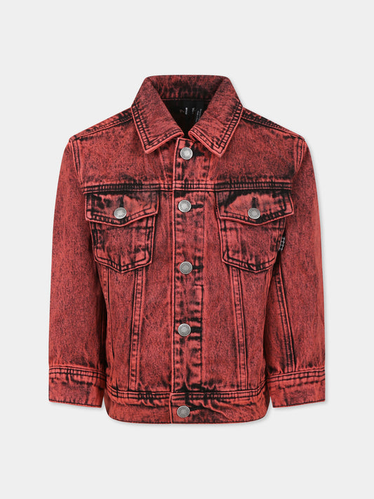 Giubbotto di jeans Honore rosso per bambini,Molo,5S25M301 5477