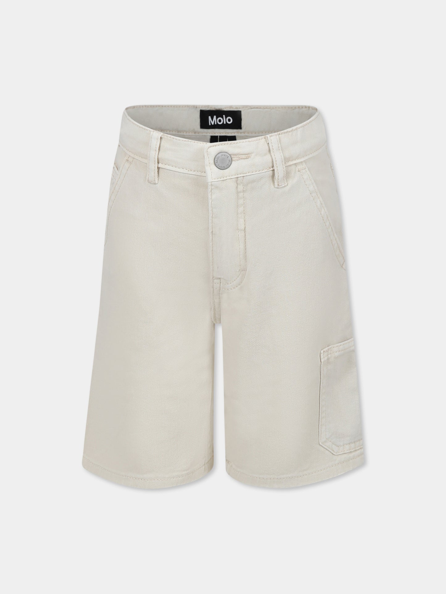 Shorts Archie avorio per bambino
