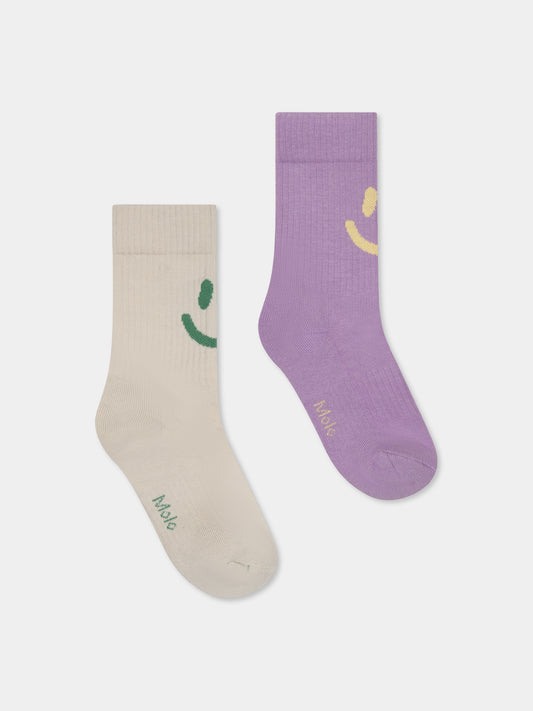 Set calze multicolor per bambini con smile,Molo,7S25G101 5437