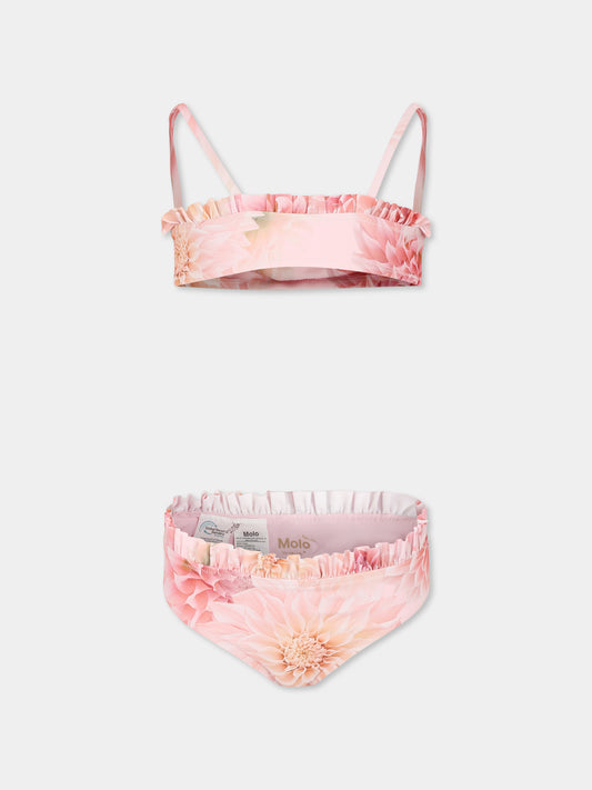 Bikini Naila rosa con stampa floreale,Molo,8S25P101 9243