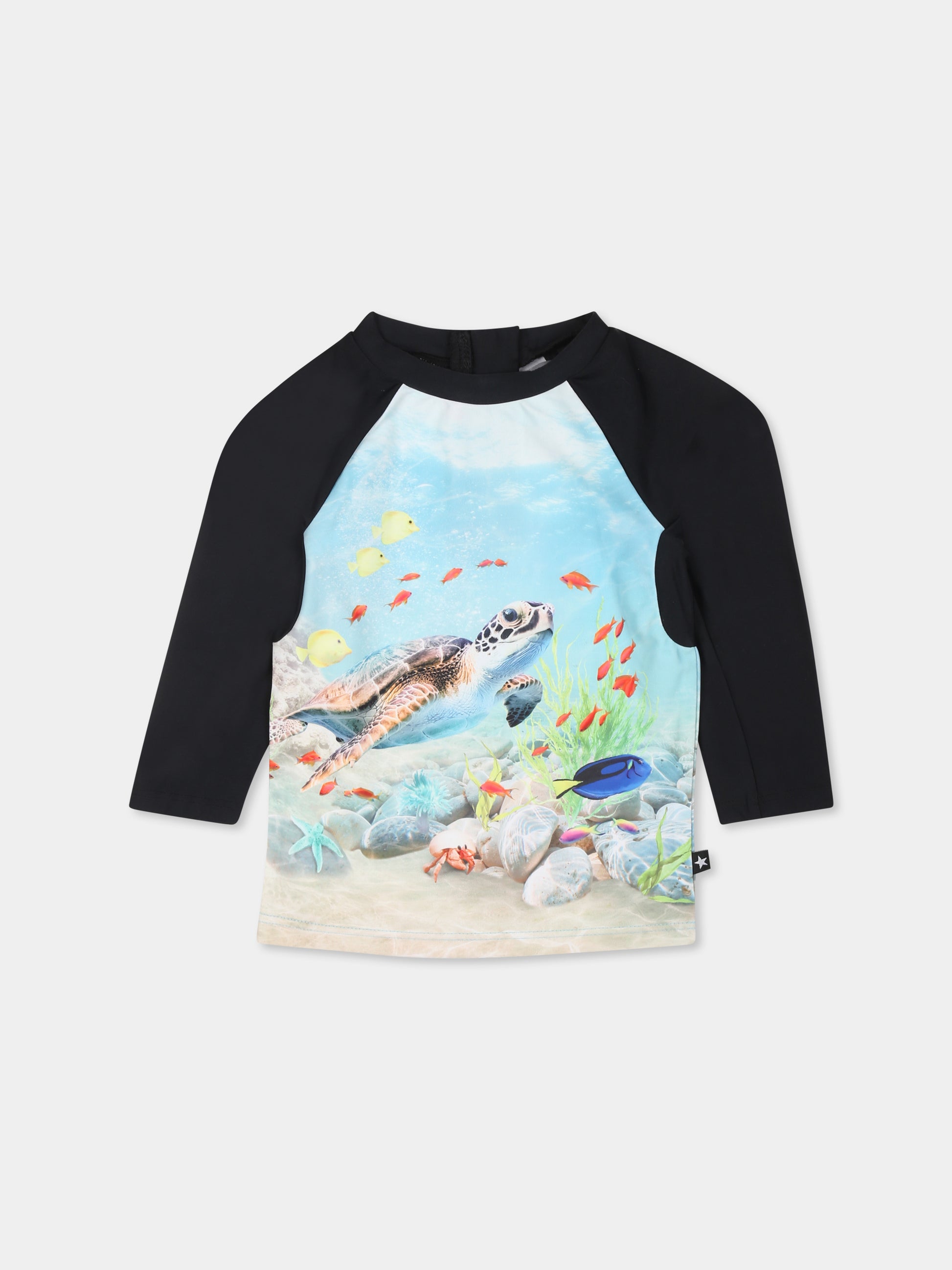 T-shirt Anti-Uv Nemo celeste per neonato con stampa oceano,Molo,8S25P607 3808