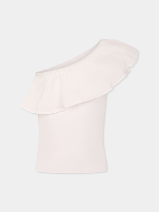 Top Rebecca bianco per bambina,Molo,2S25A105 5474