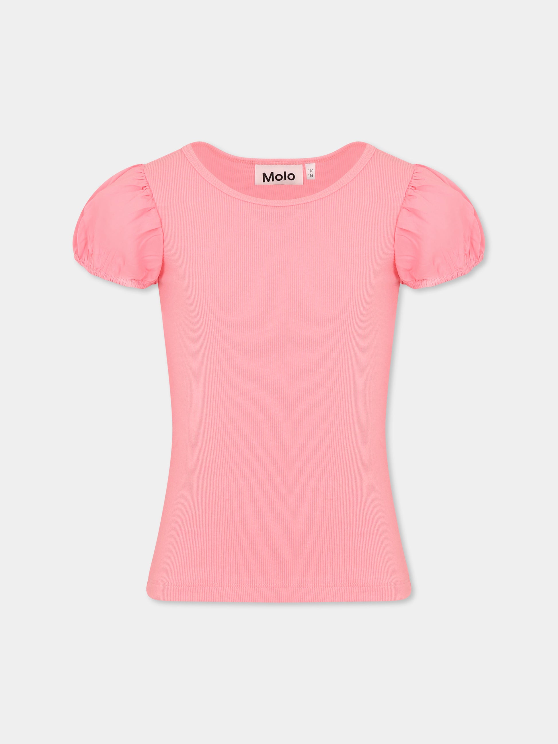 T-shirt Raluca rosa per bambina,Molo,2S25A203 5476