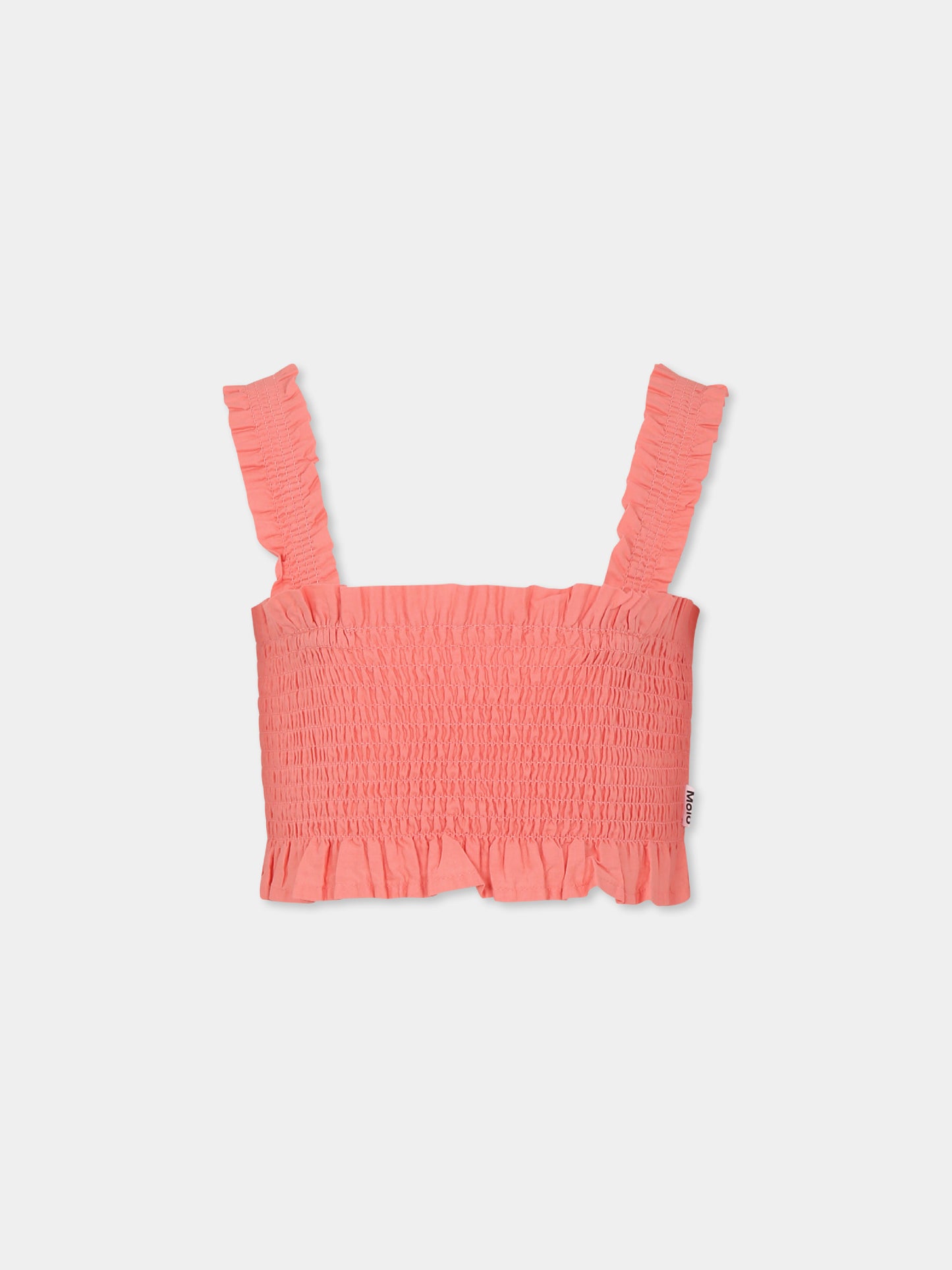 Top crop Rolfia rosa per bambina,Molo,2S25C401 8355