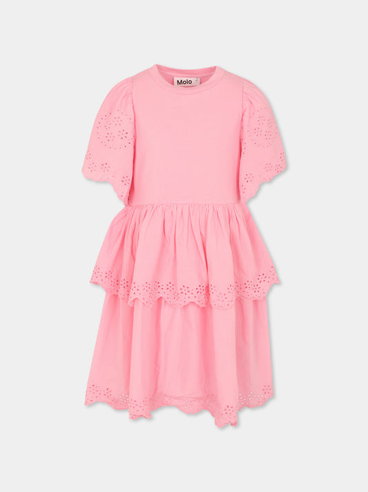 Vestito Ceelia rosa per bambina,Molo,2S25E142 5476