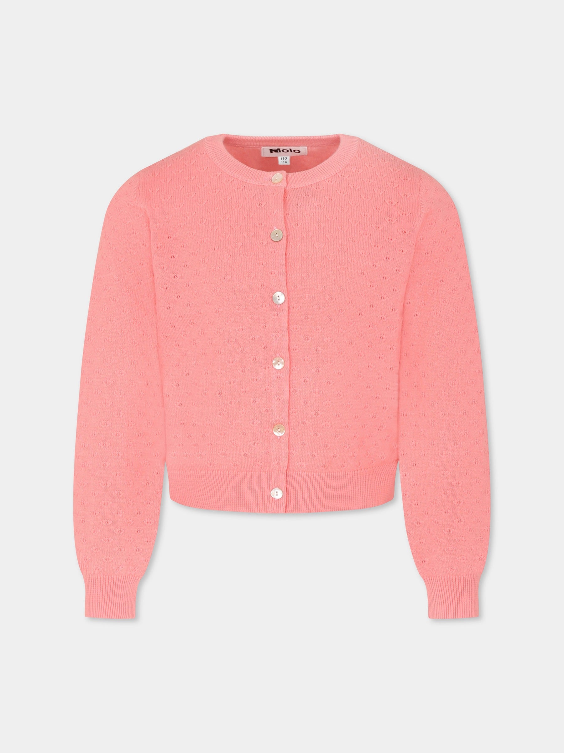 Cardigan Georgina rosa per bambina,Molo,2S25K303 5476