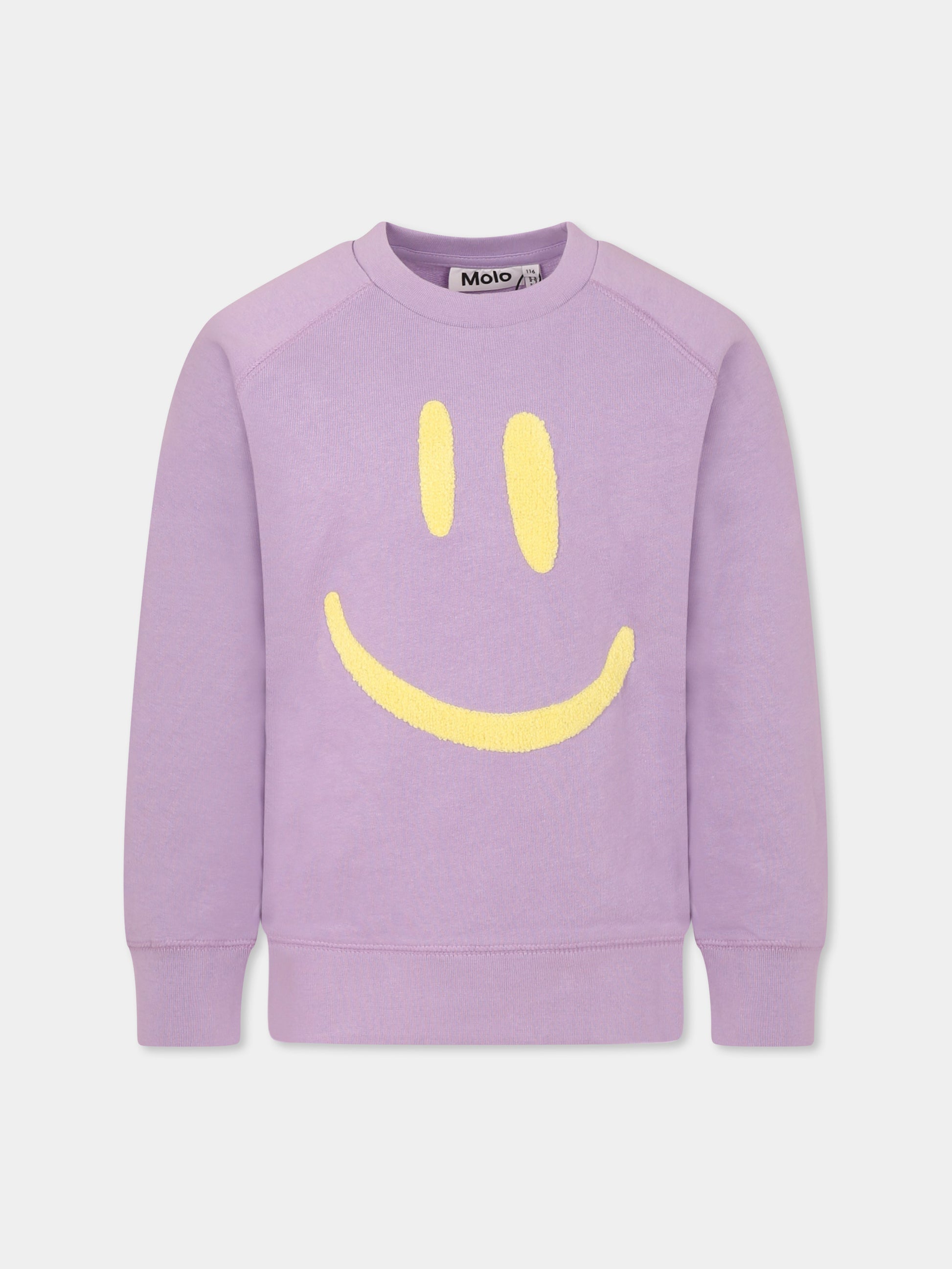 Felpa Mike viola per bambini con smile,Molo,6S25J201 5437