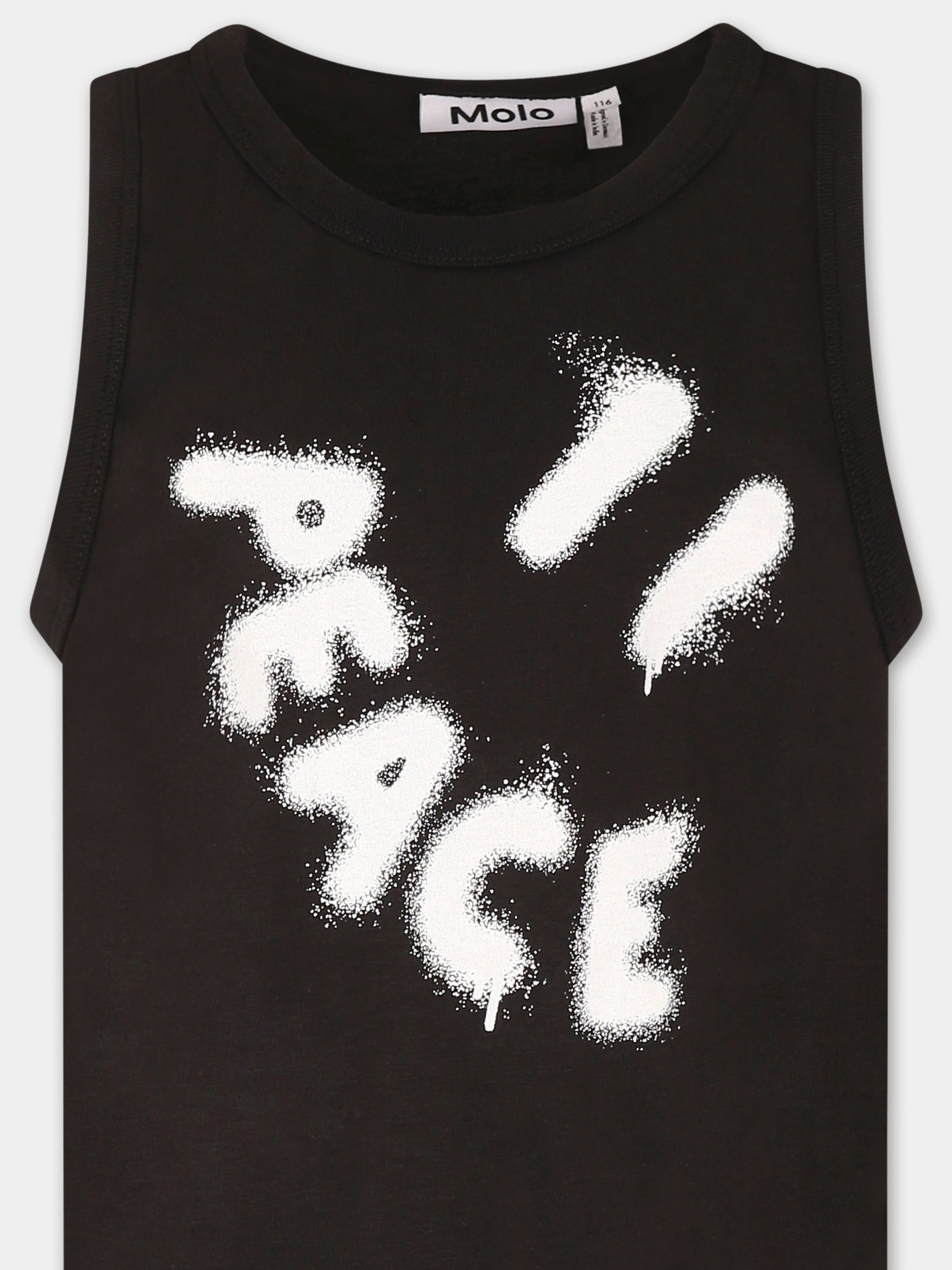 Canotta Rave nera per bambino con scritta,Molo,1S25A101 0099