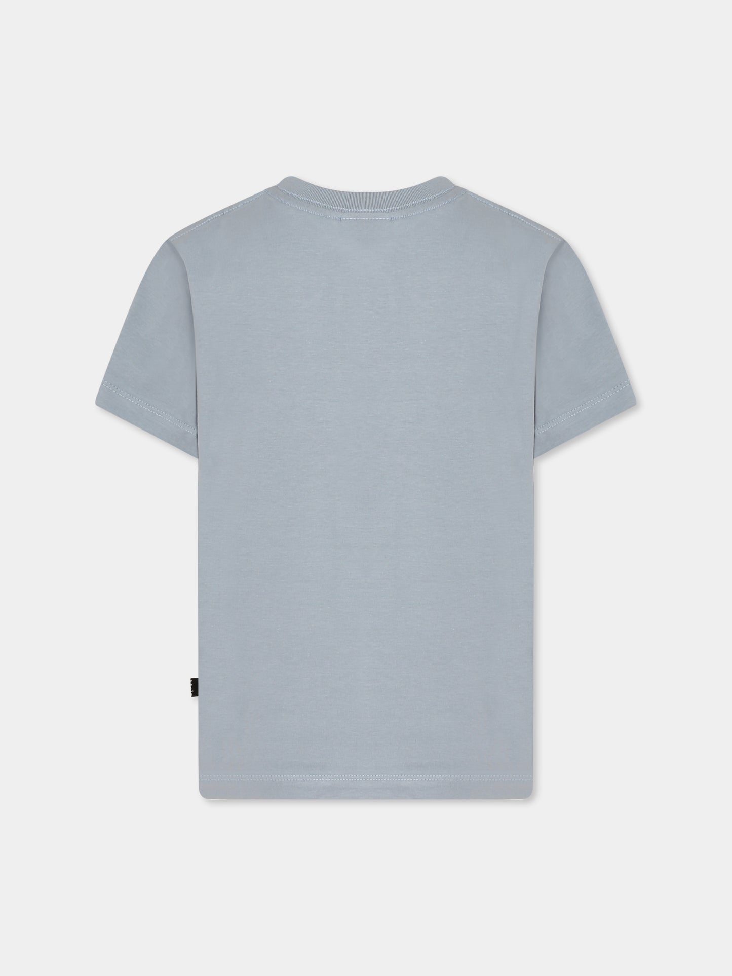 T-shirt Rame celeste per bambino con cani,Molo,1S25A224 3940