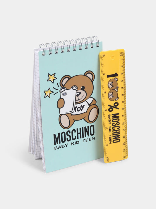 Kit Back To School by Moschino per bambini con Teddy Bear,Moschino Kids,BLOCK NOTES