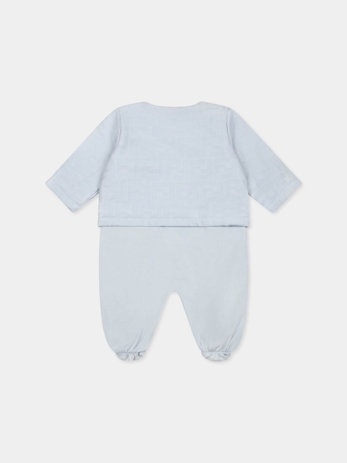 Set tutina celeste per neonato con FF