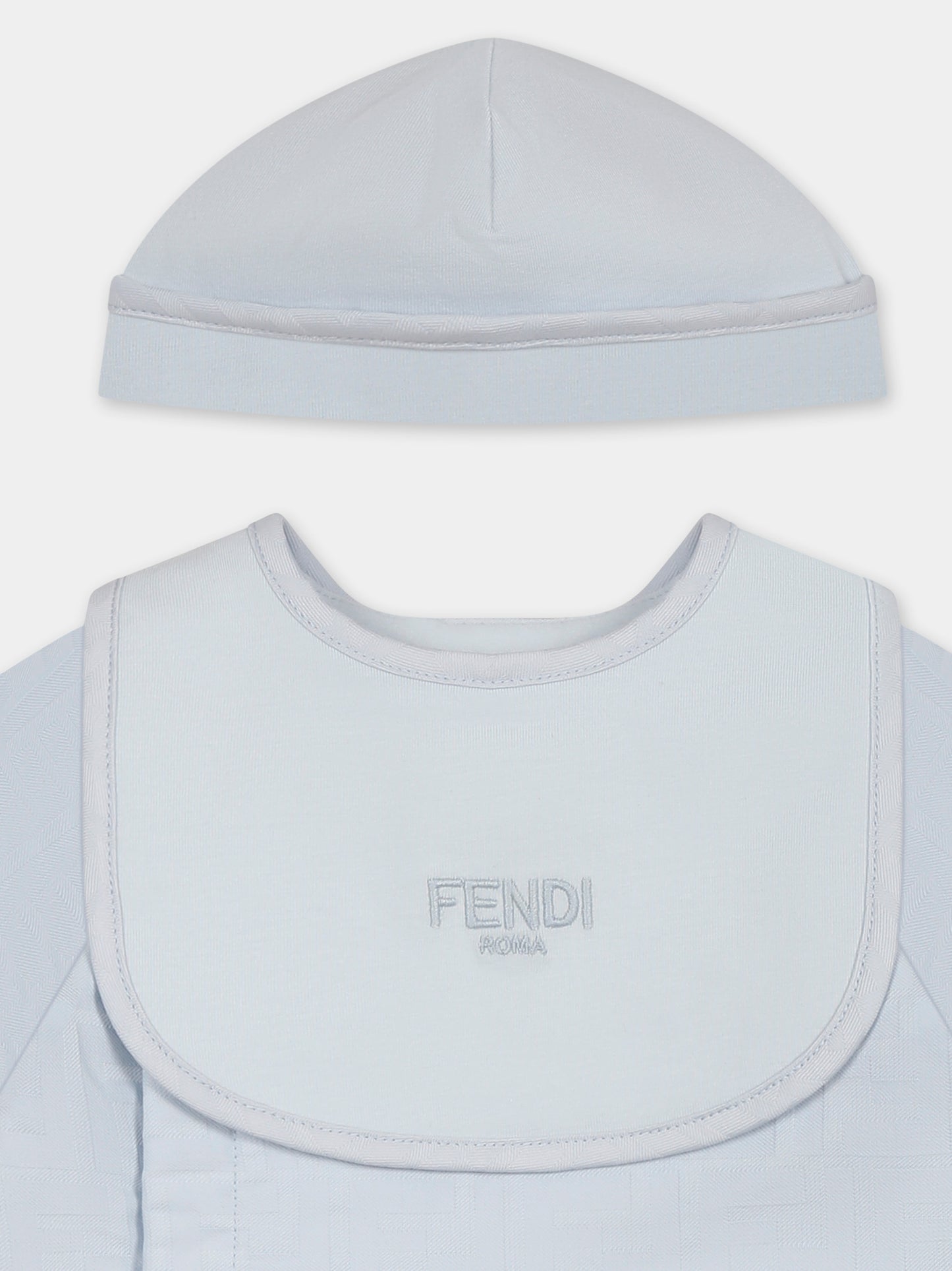 Set tutina celeste per neonato con FF