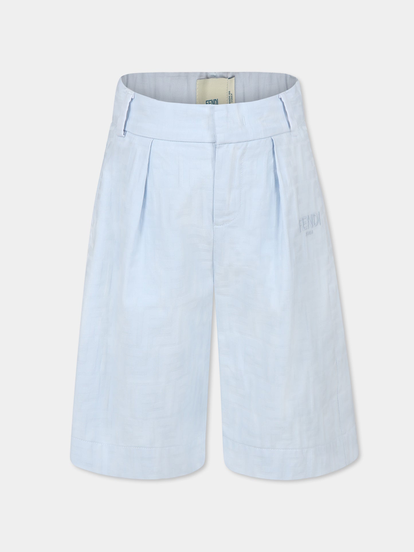 Shorts celesti per bambino con FF