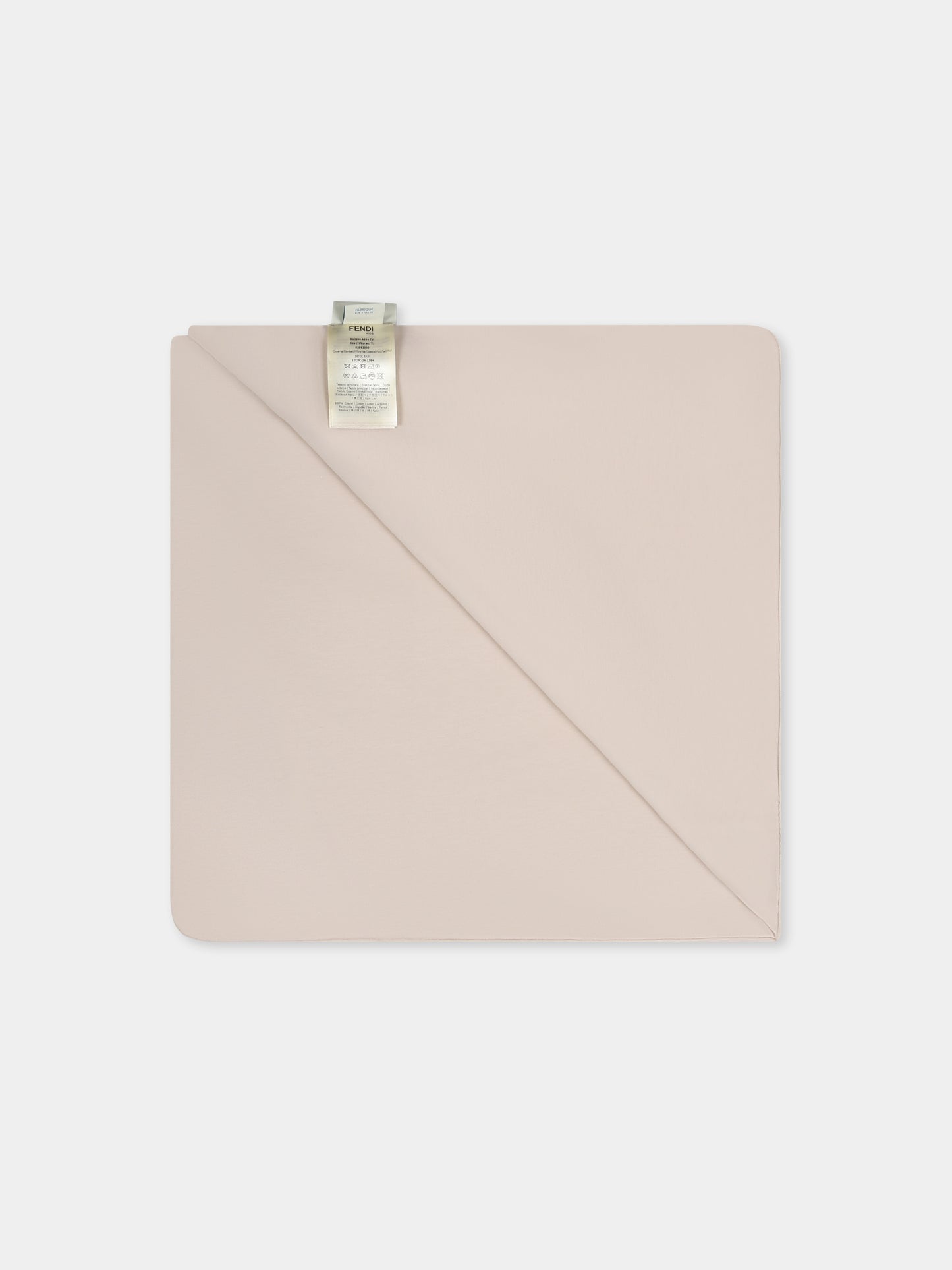 Coperta beige per neonati con FF