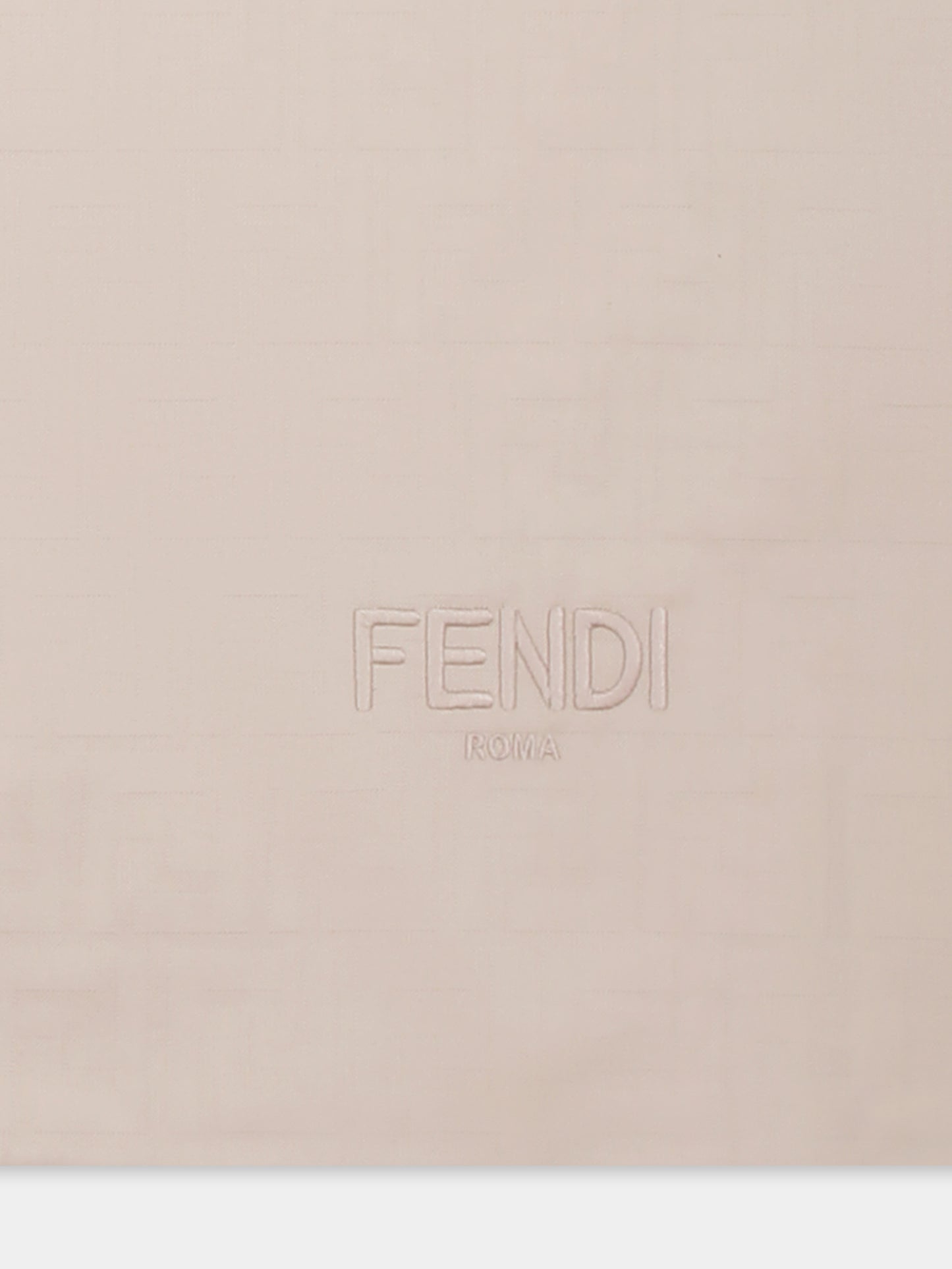 Coperta beige per neonati con FF