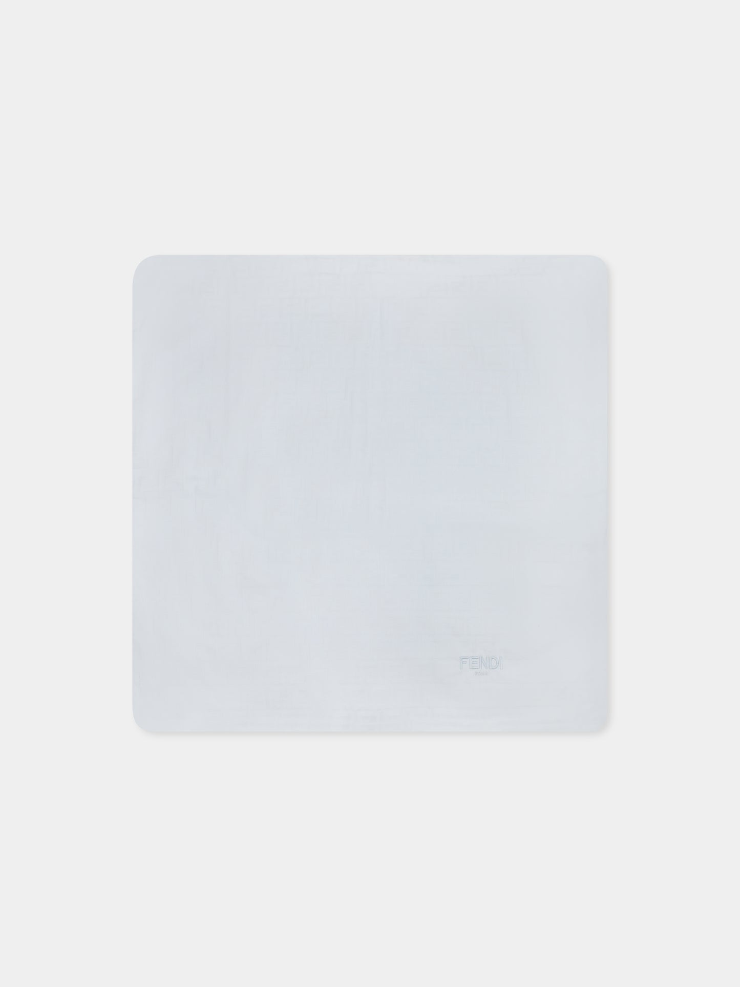 Coperta celeste per neonato con FF