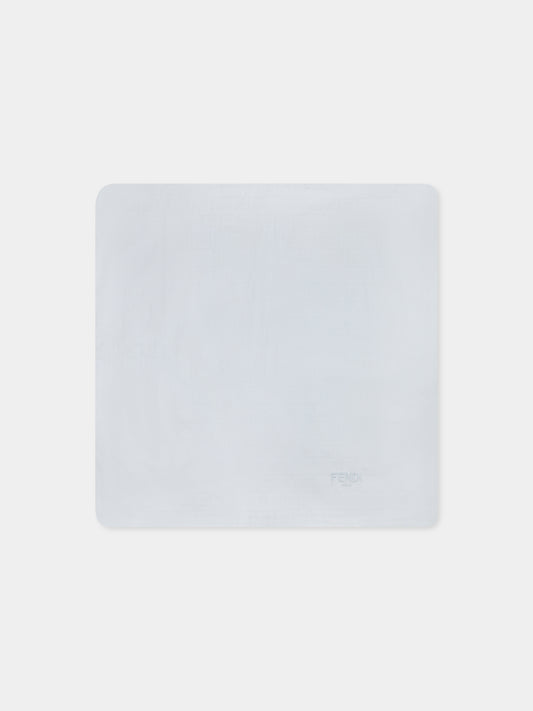 Coperta celeste per neonato con FF