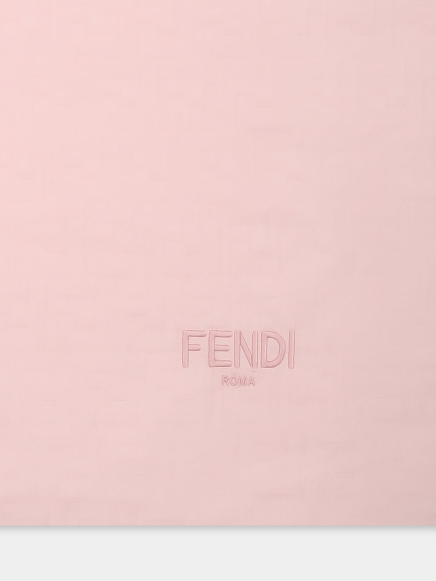 Coperta rosa per neonata con FF