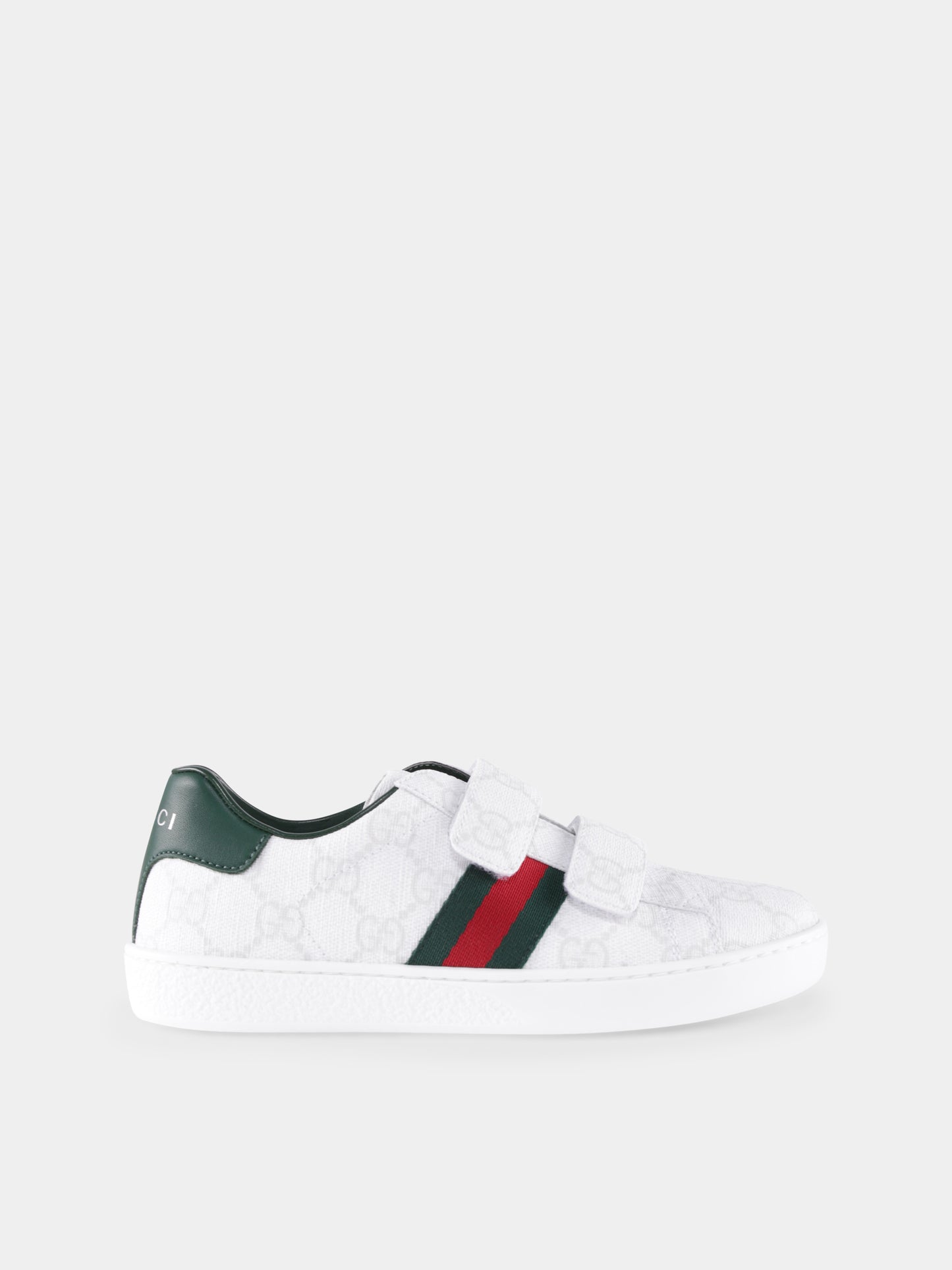 Sneakers Ace bianche per bambini con dettaglio Web