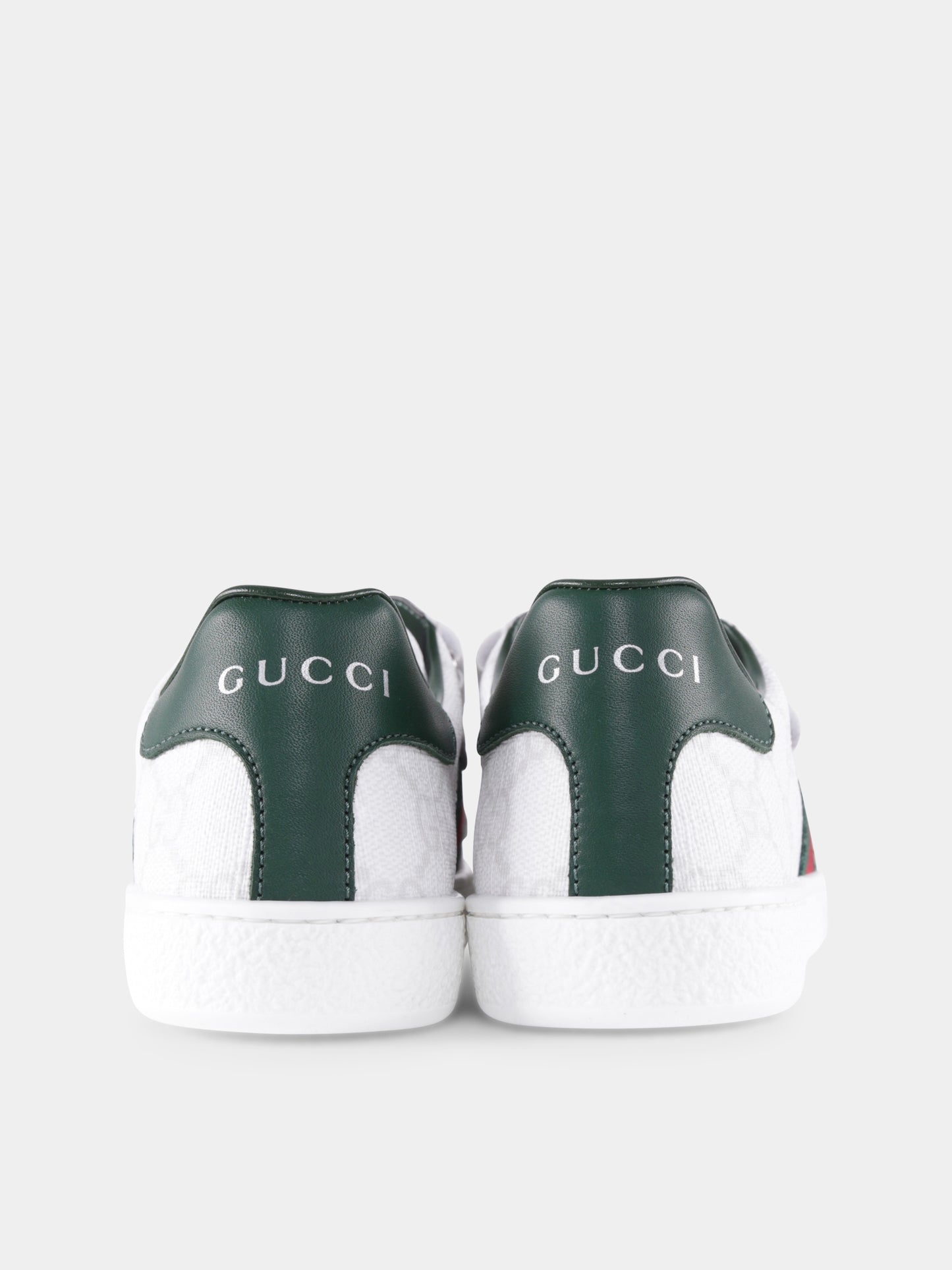 Sneakers Ace bianche per bambini con dettaglio Web
