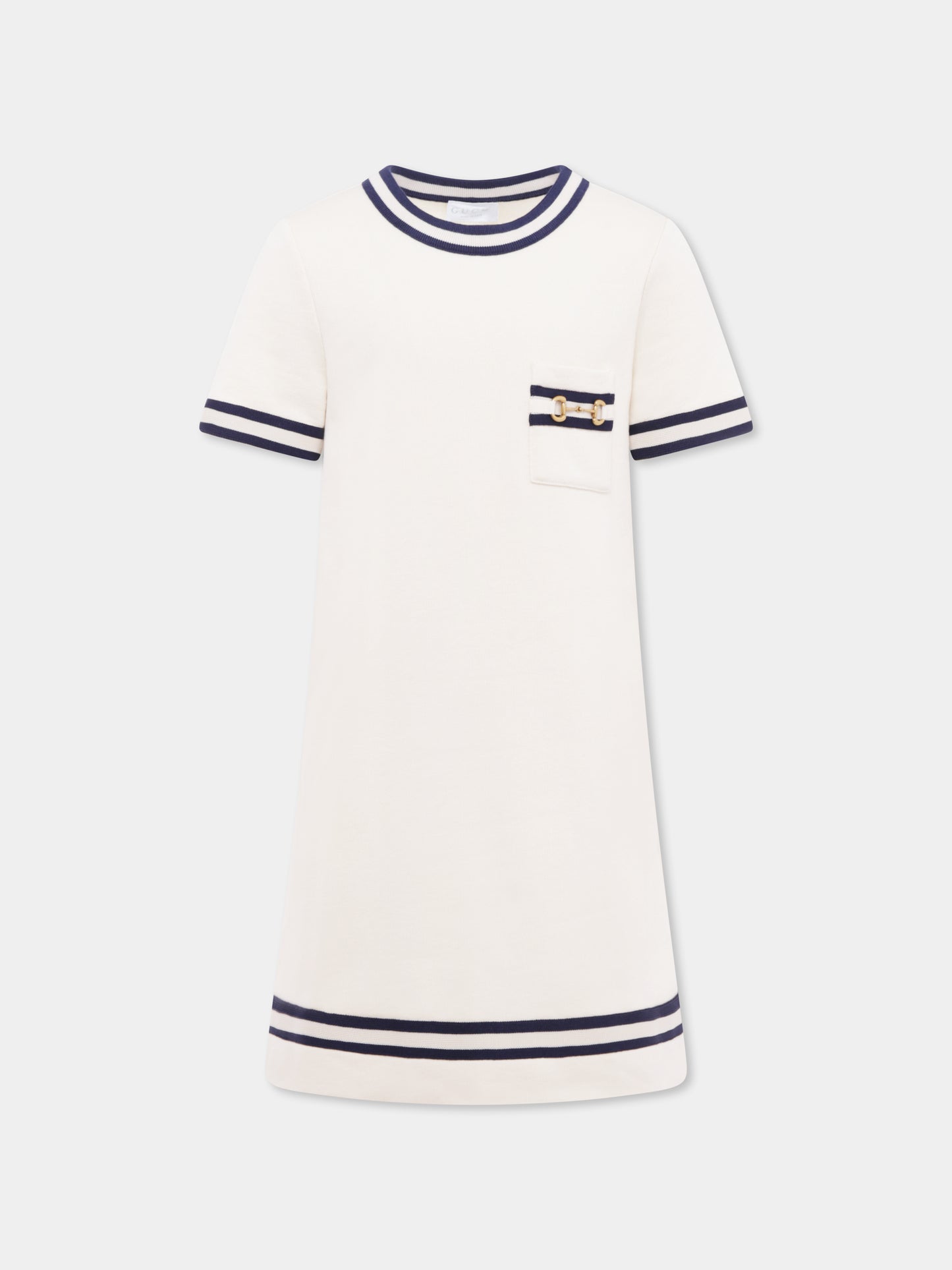 Vestito avorio per bambina con morsetto