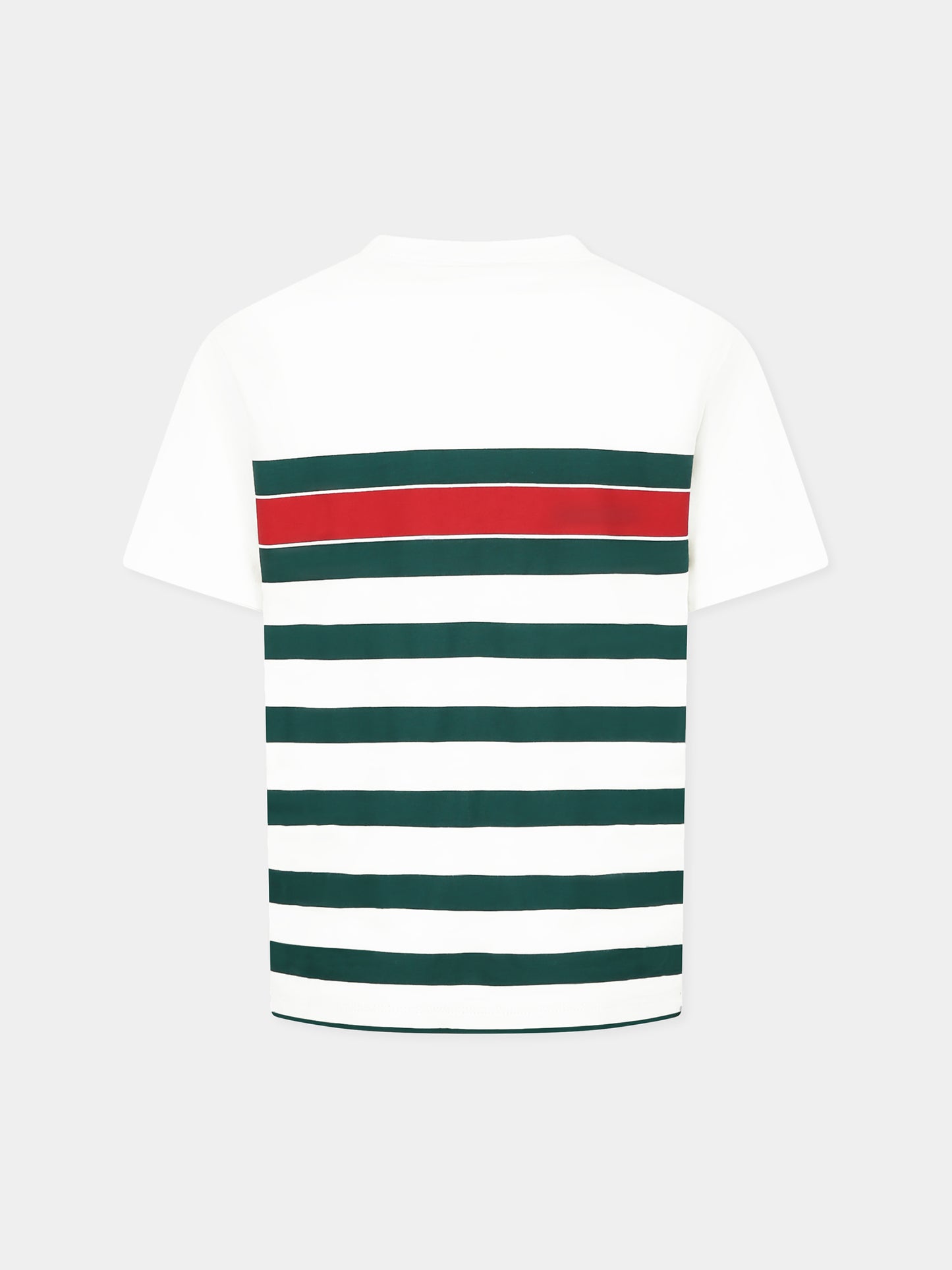 T-shirt avorio per bambino con logo