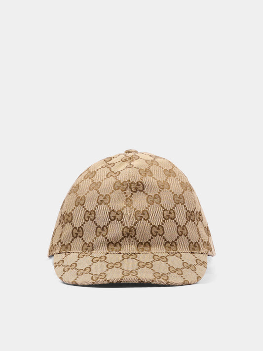 Cappello beige per bambini con GG