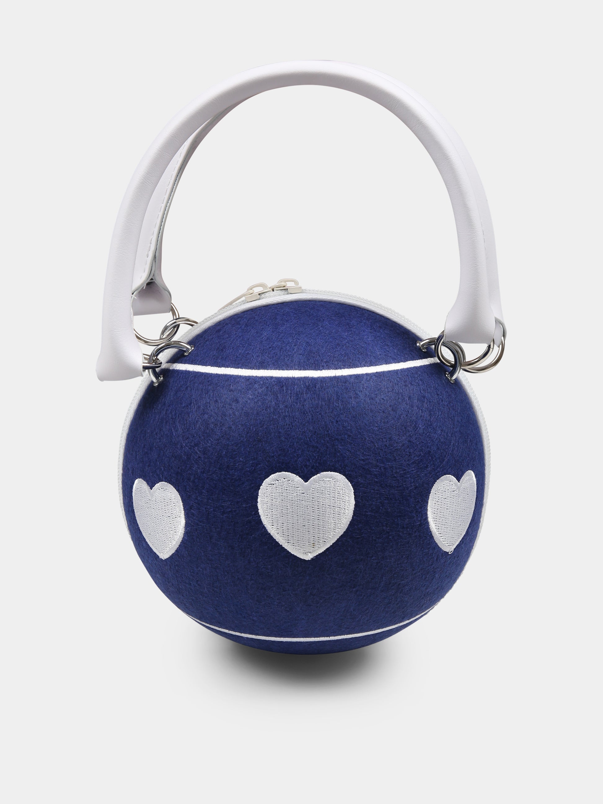Borsa blu per bambina con logo,Monnalisa,19E004 5067 0056
