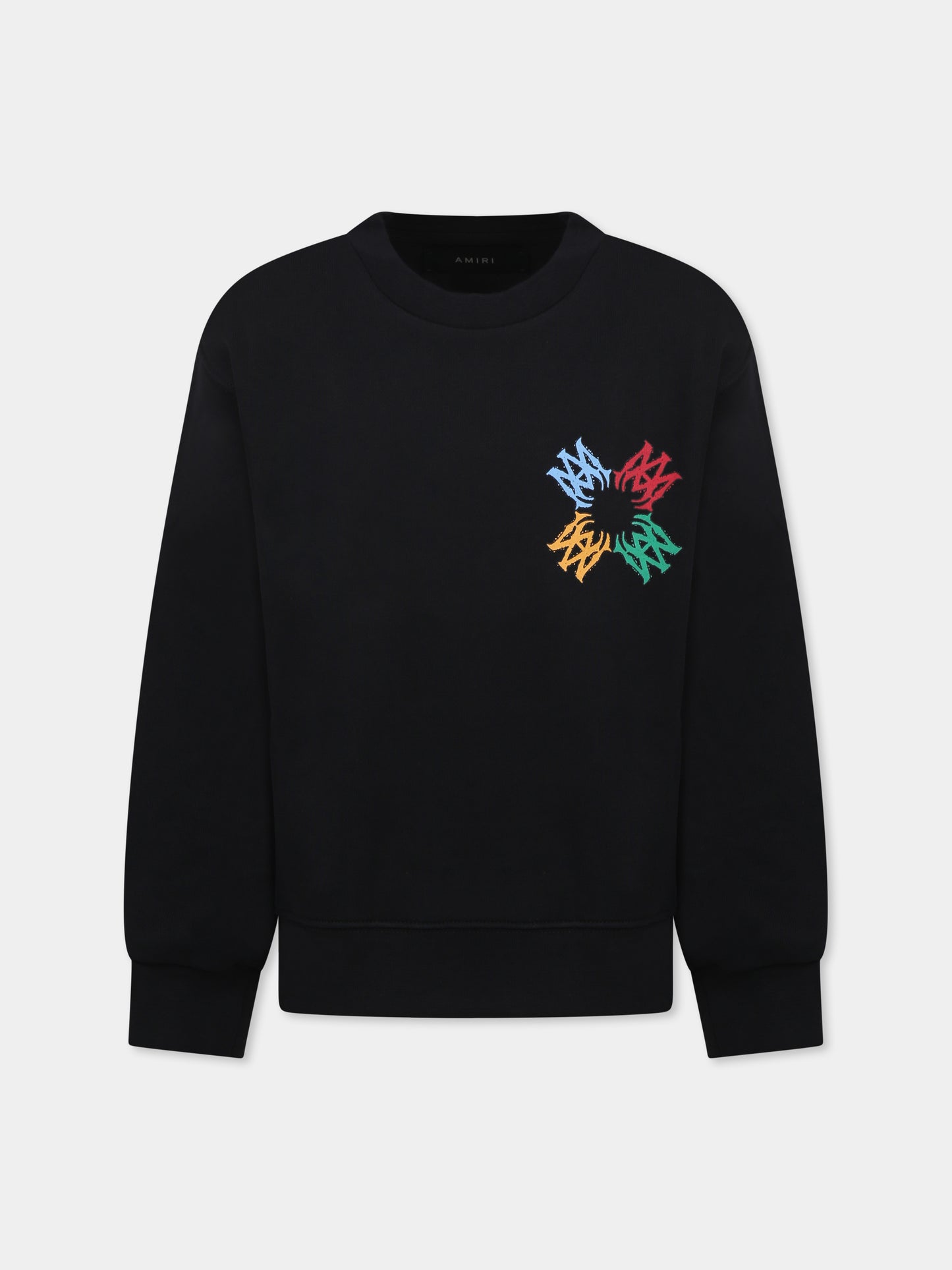 Felpa nera per bambini con logo,Amiri,AKJYCW1007 BLACK