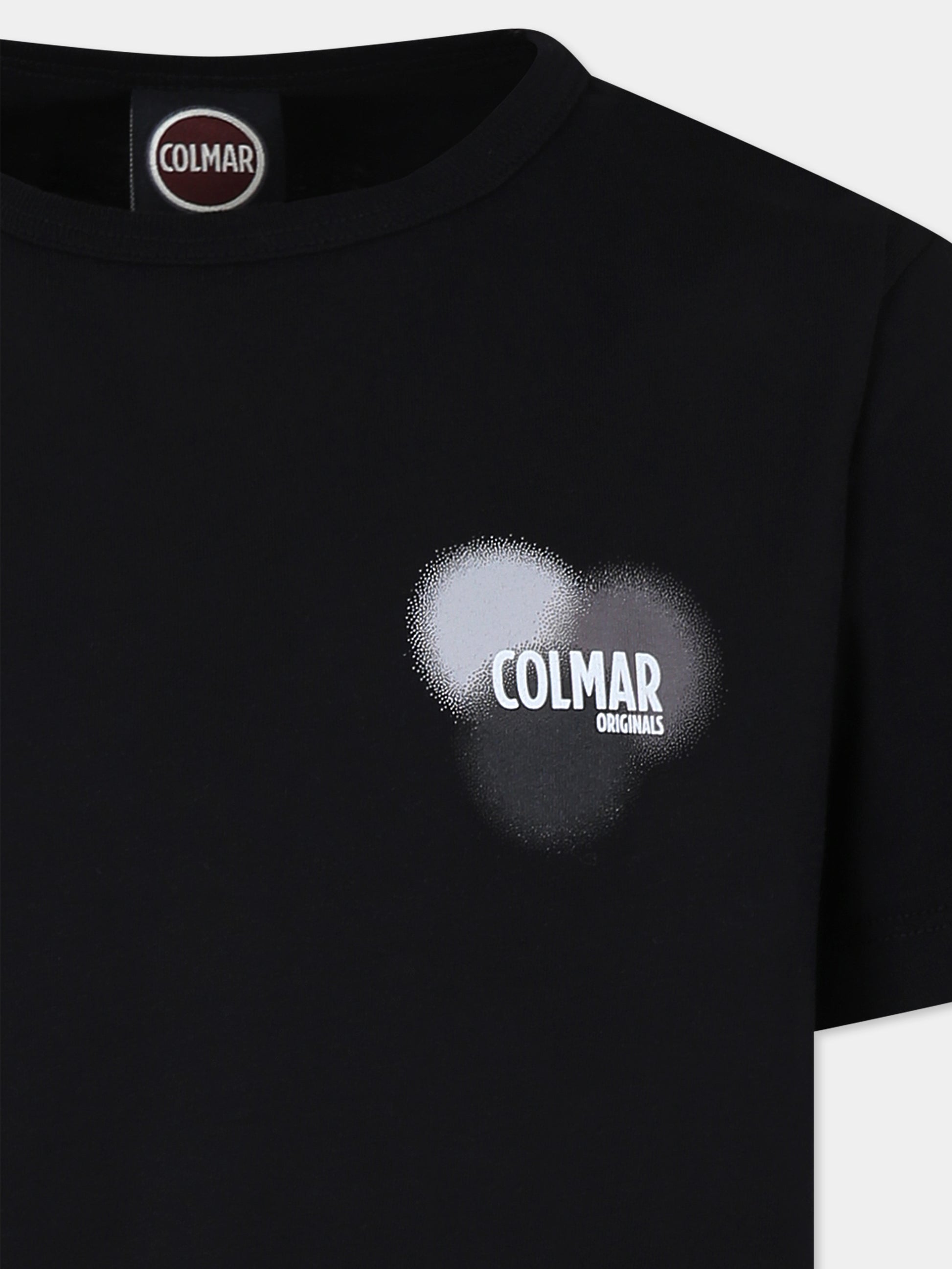 T-shirt nera per bambino con logo,Colmar Originals Kids,3597 6SH 99