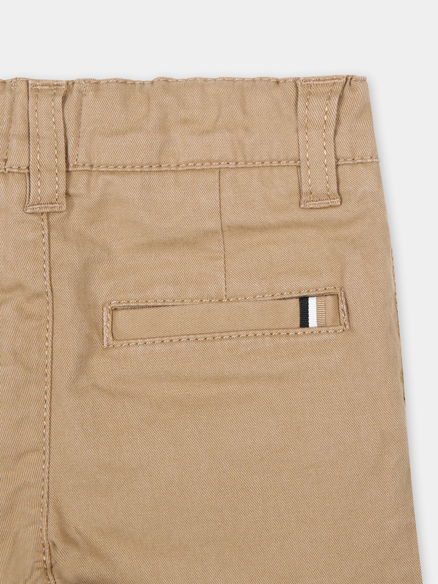 Pantaloni beige per neonato,Boss,J04490 269