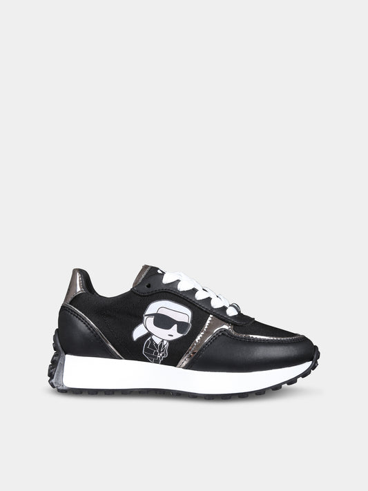 Sneakers nere per bambina con Karl,Karl Lagerfeld Kids,Z19117 09B