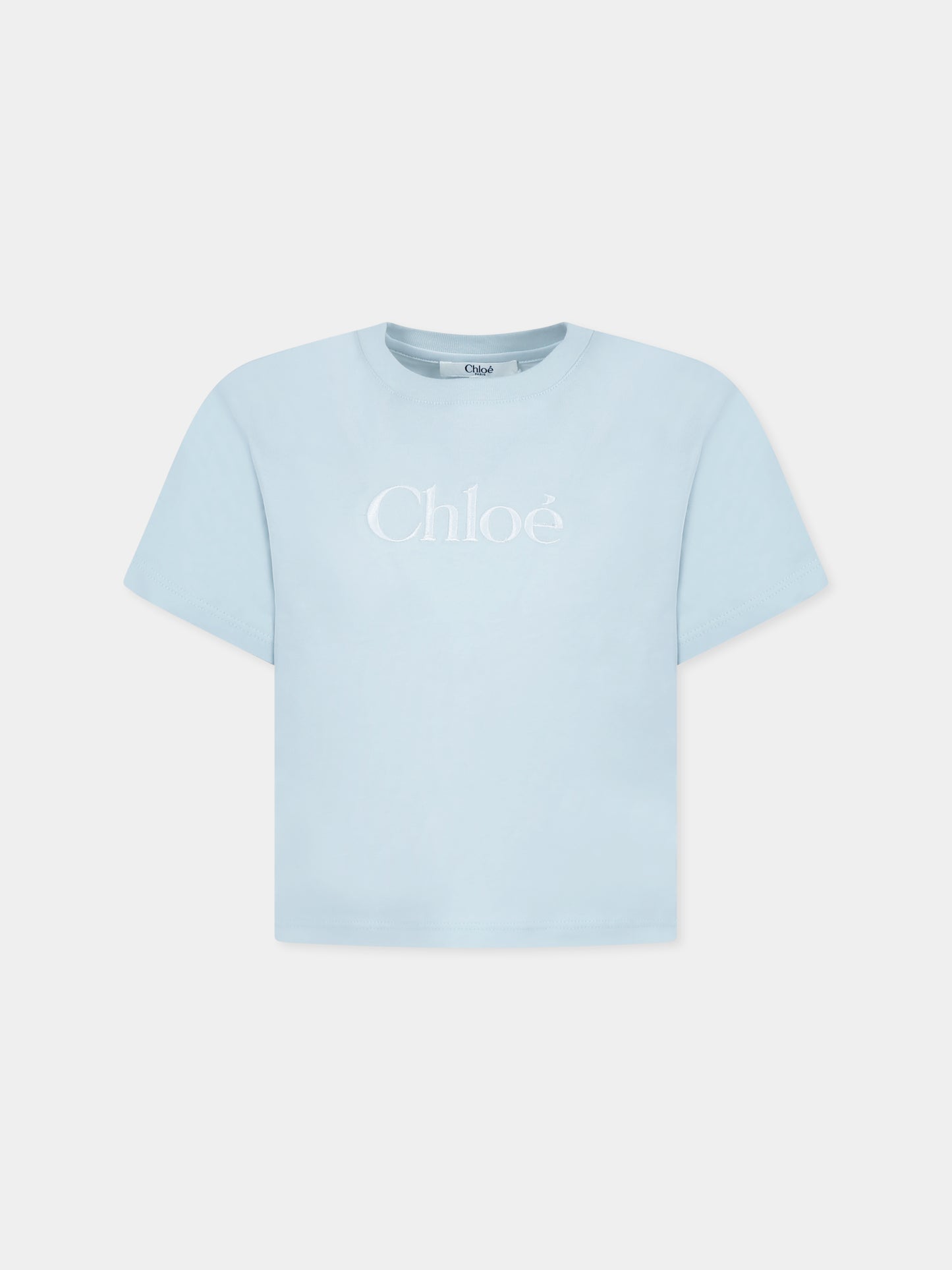 T-shirt verde per bambina con logo