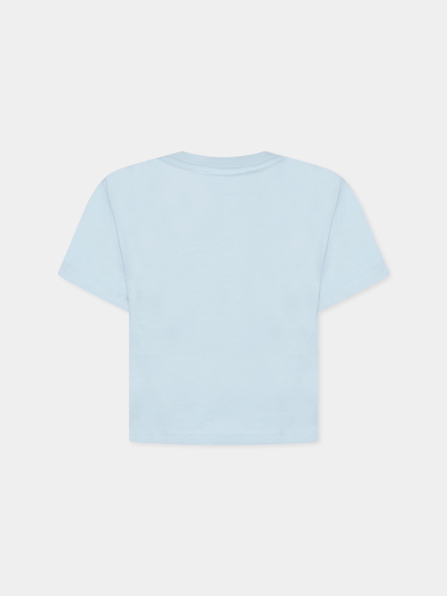 T-shirt verde per bambina con logo
