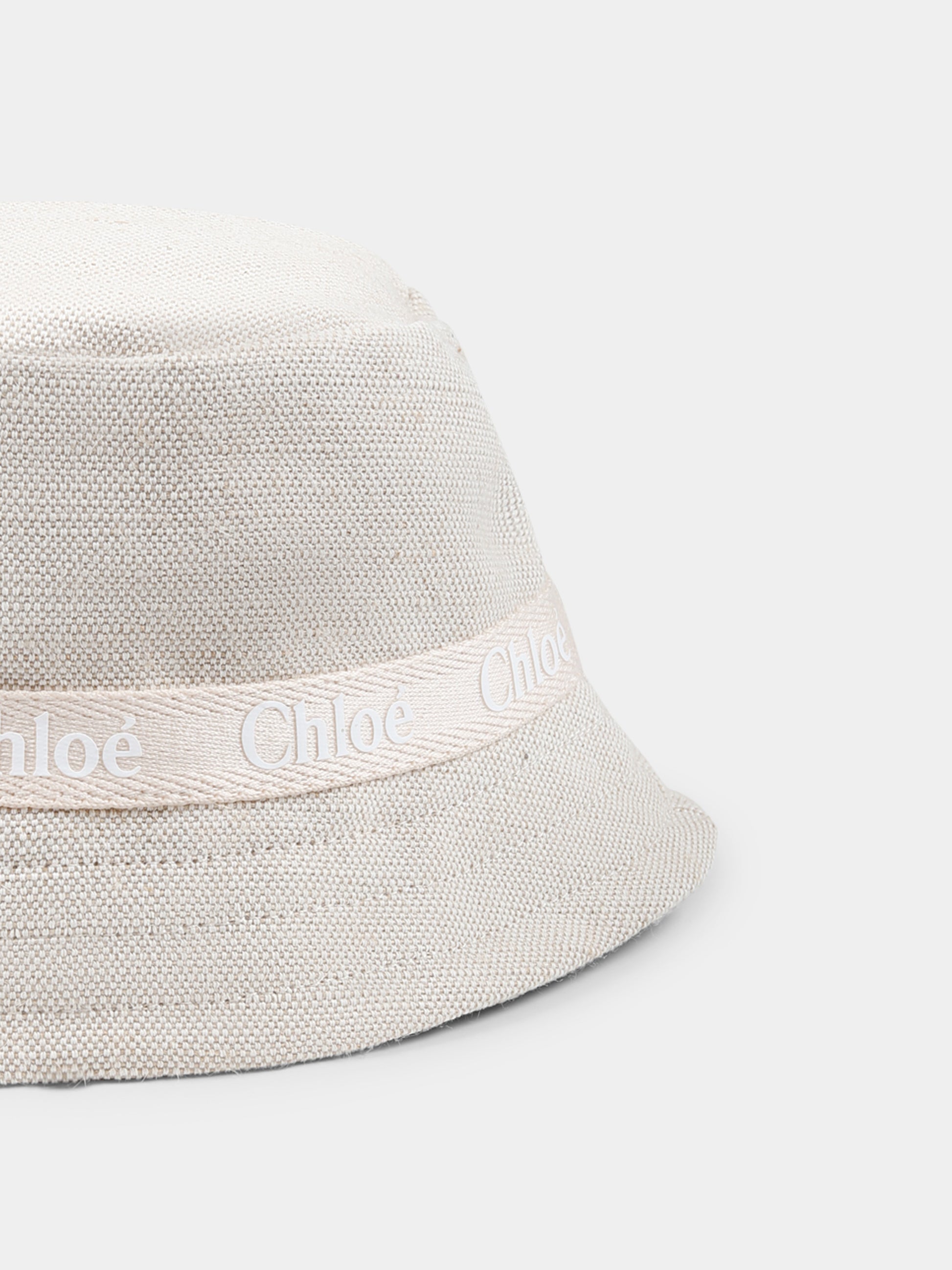 Cloche beige per bambina con logo,Chloé Kids,C20431 Z40