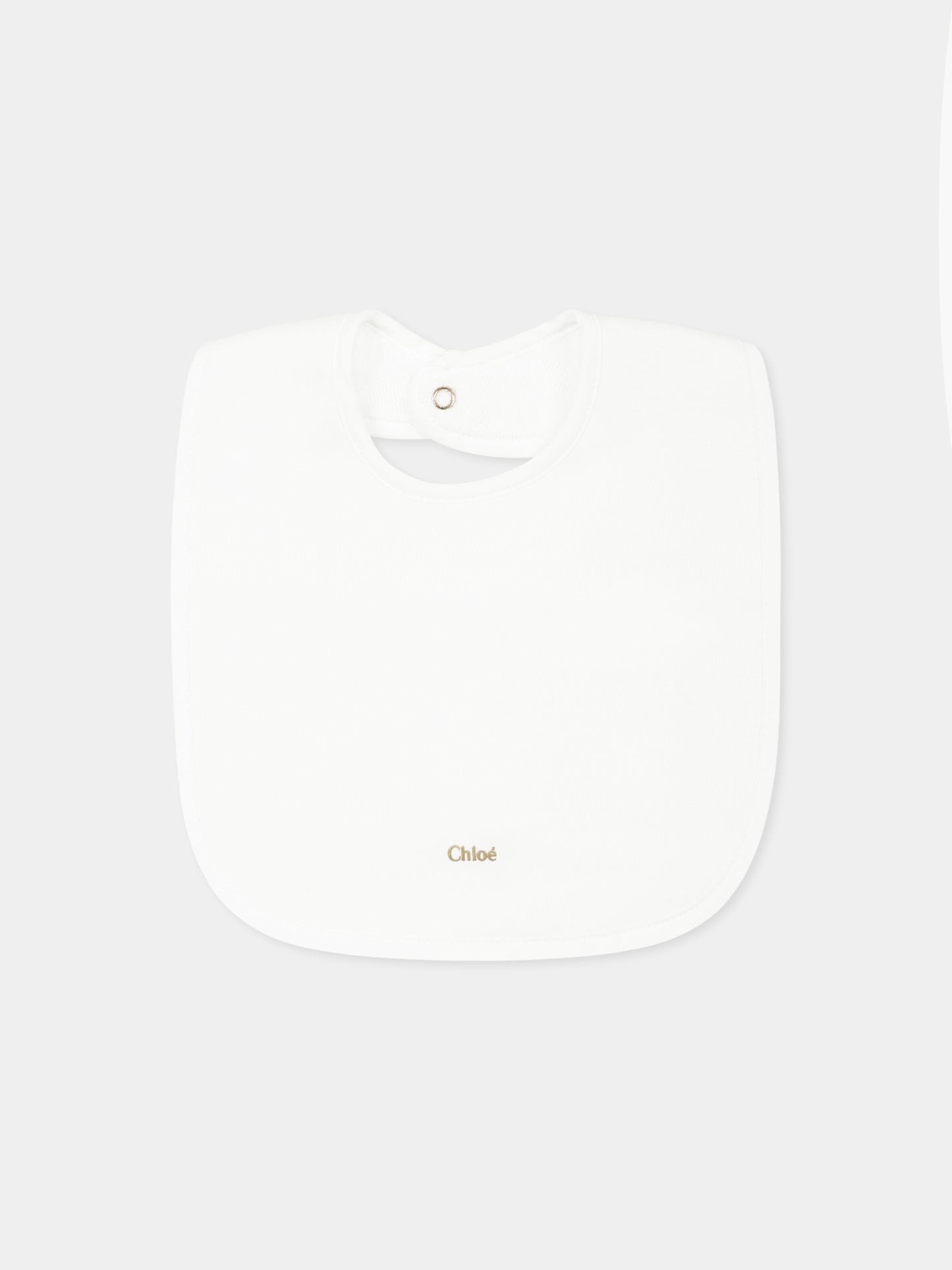 Set tutina rosa pe neonata con logo,Chloé Kids,C20411 45Q