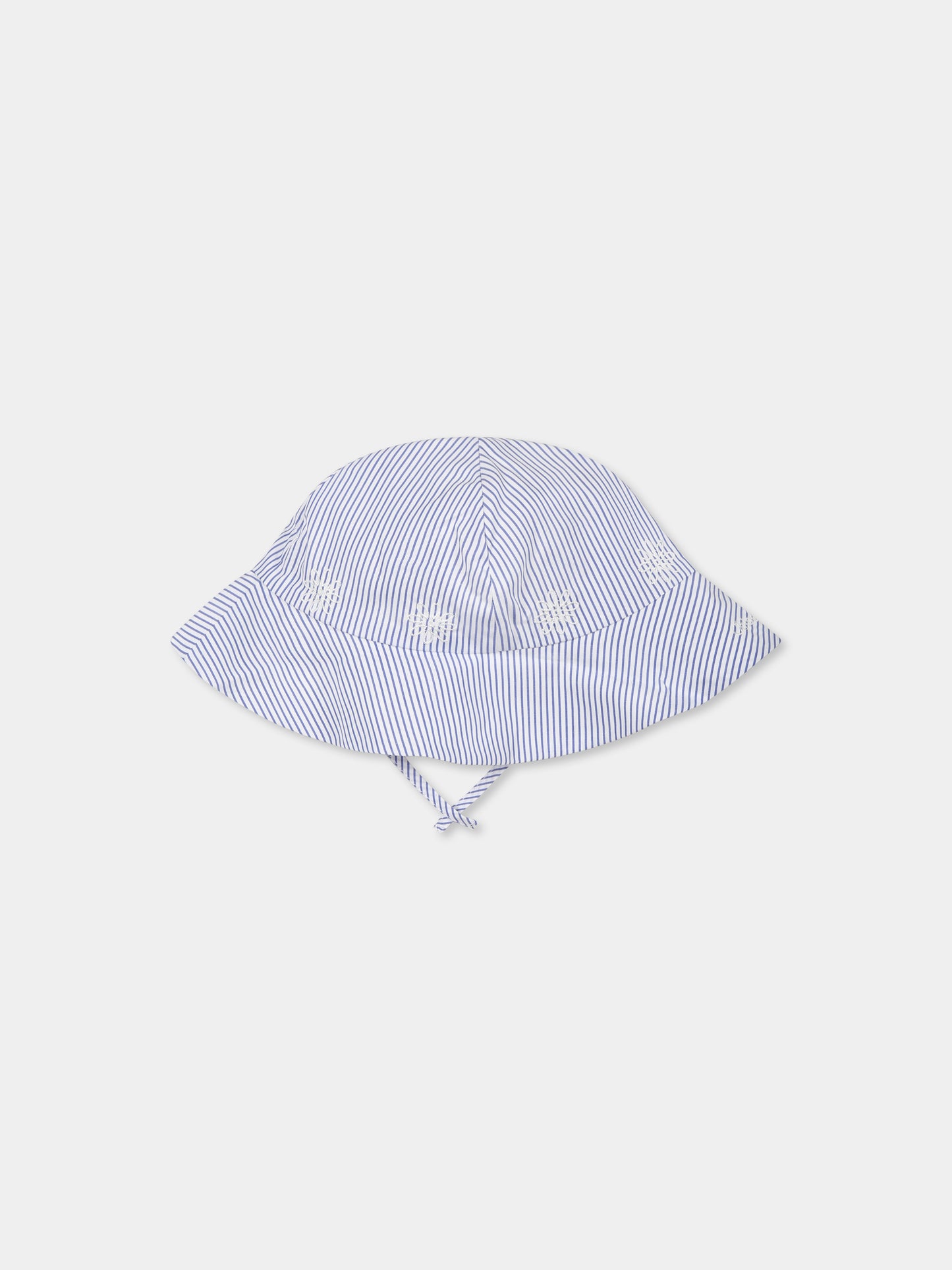Cloche celeste per neonata con fiori,Chloé Kids,C20517 N48