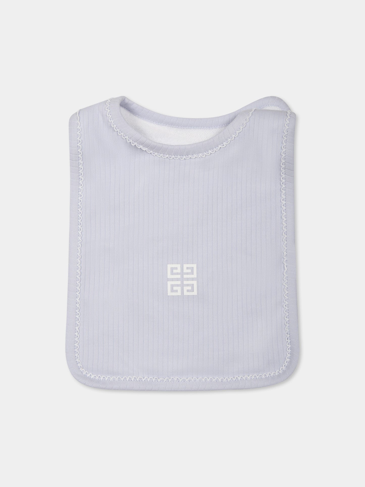 Set tutina celeste per neonato con logo