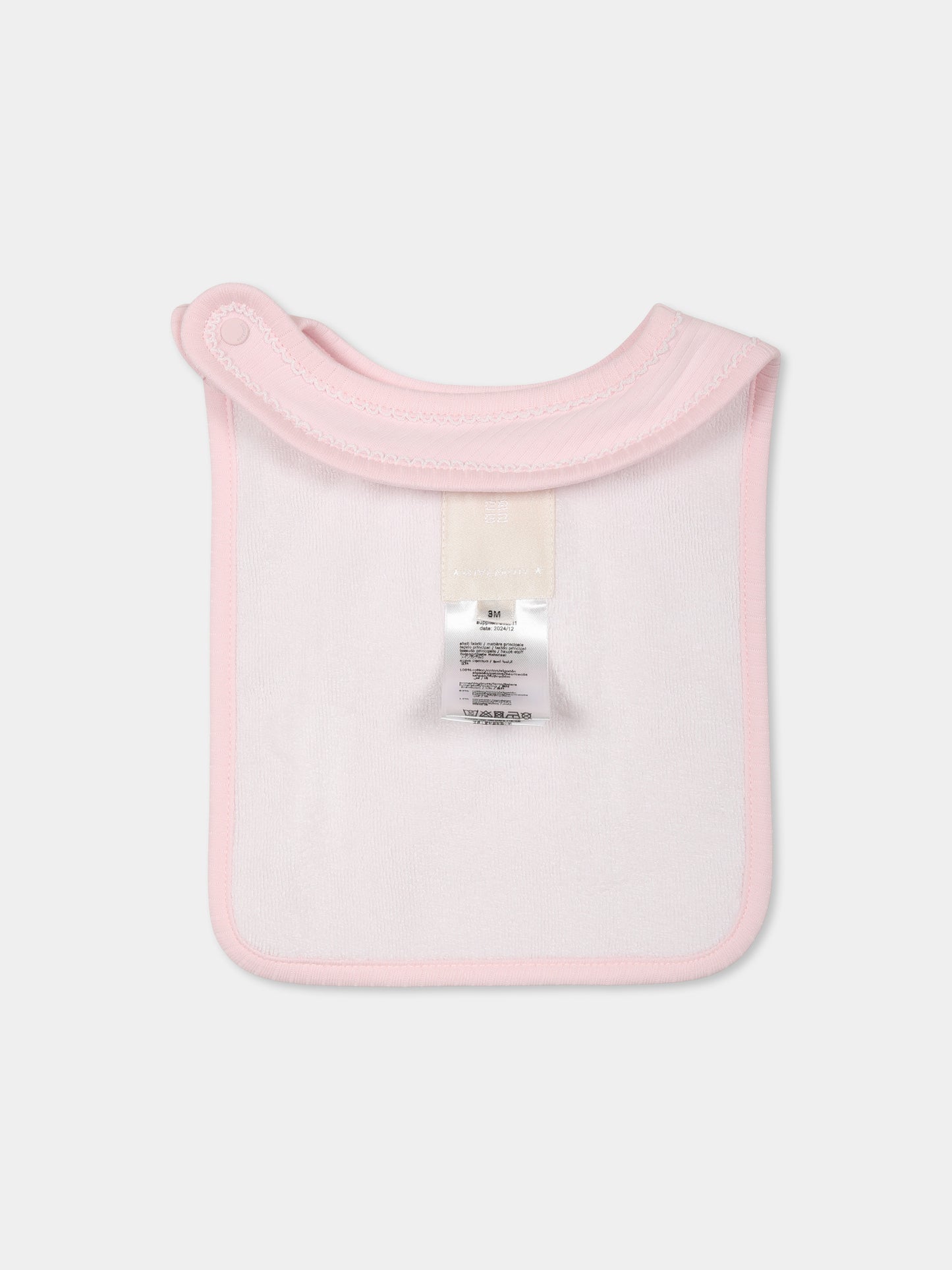 Set tutina rosa per neonata con logo