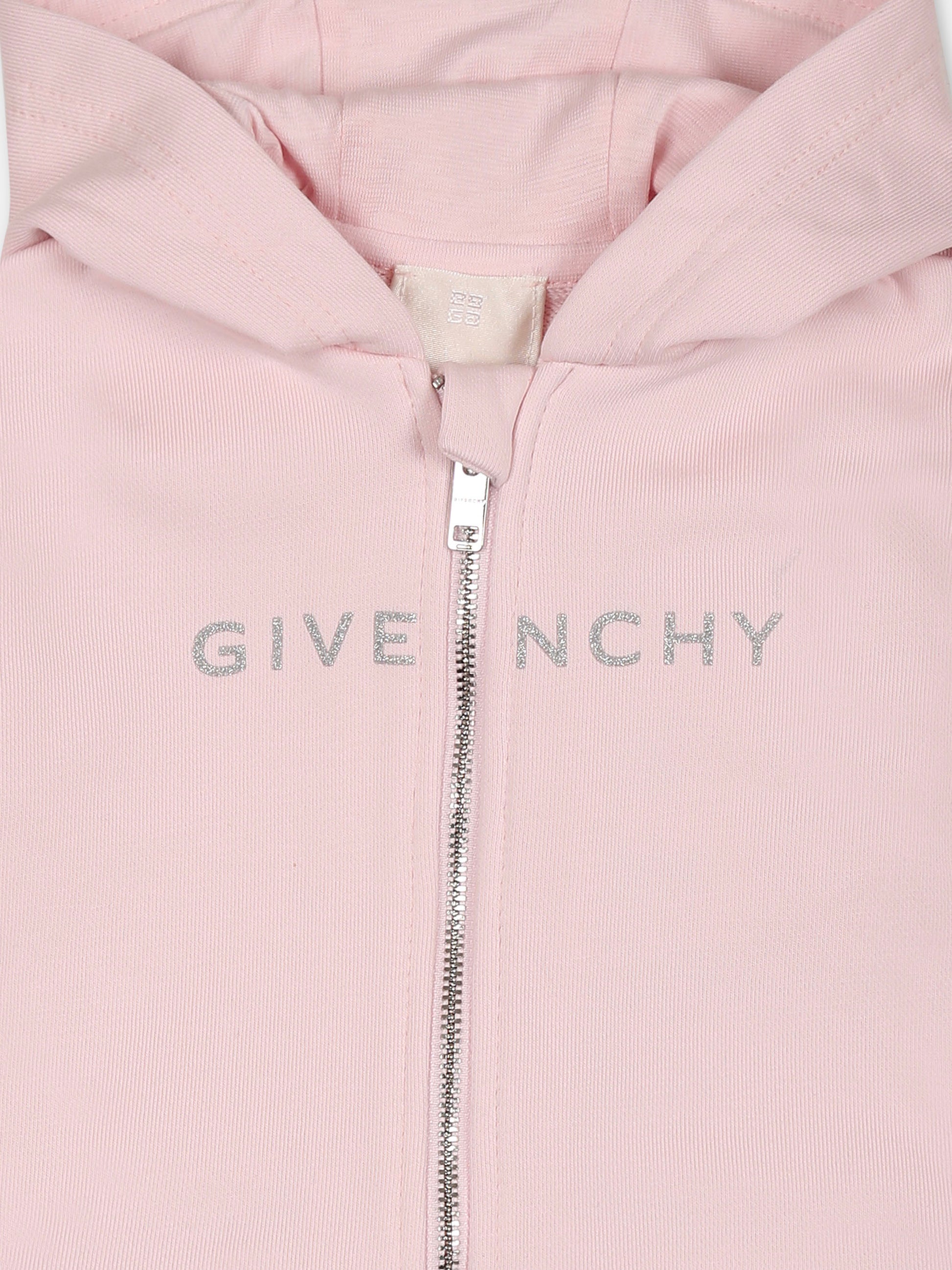 Felpa rosa per neonata con logo,Givenchy Kids,H30654 44Z