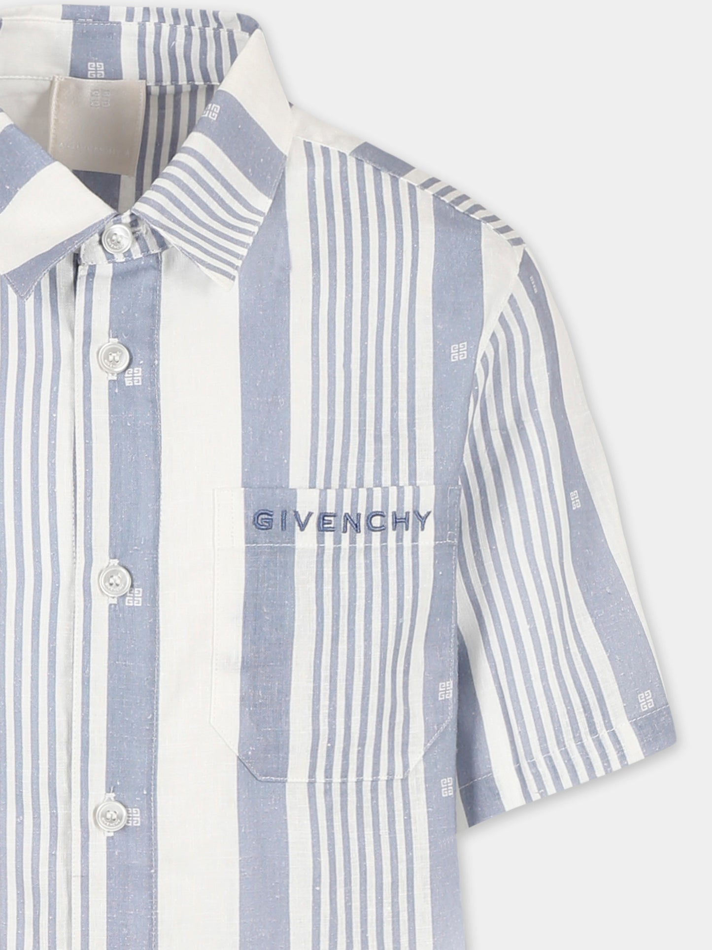 Completo celeste per bambino con logo,Givenchy Kids,H30716 V21