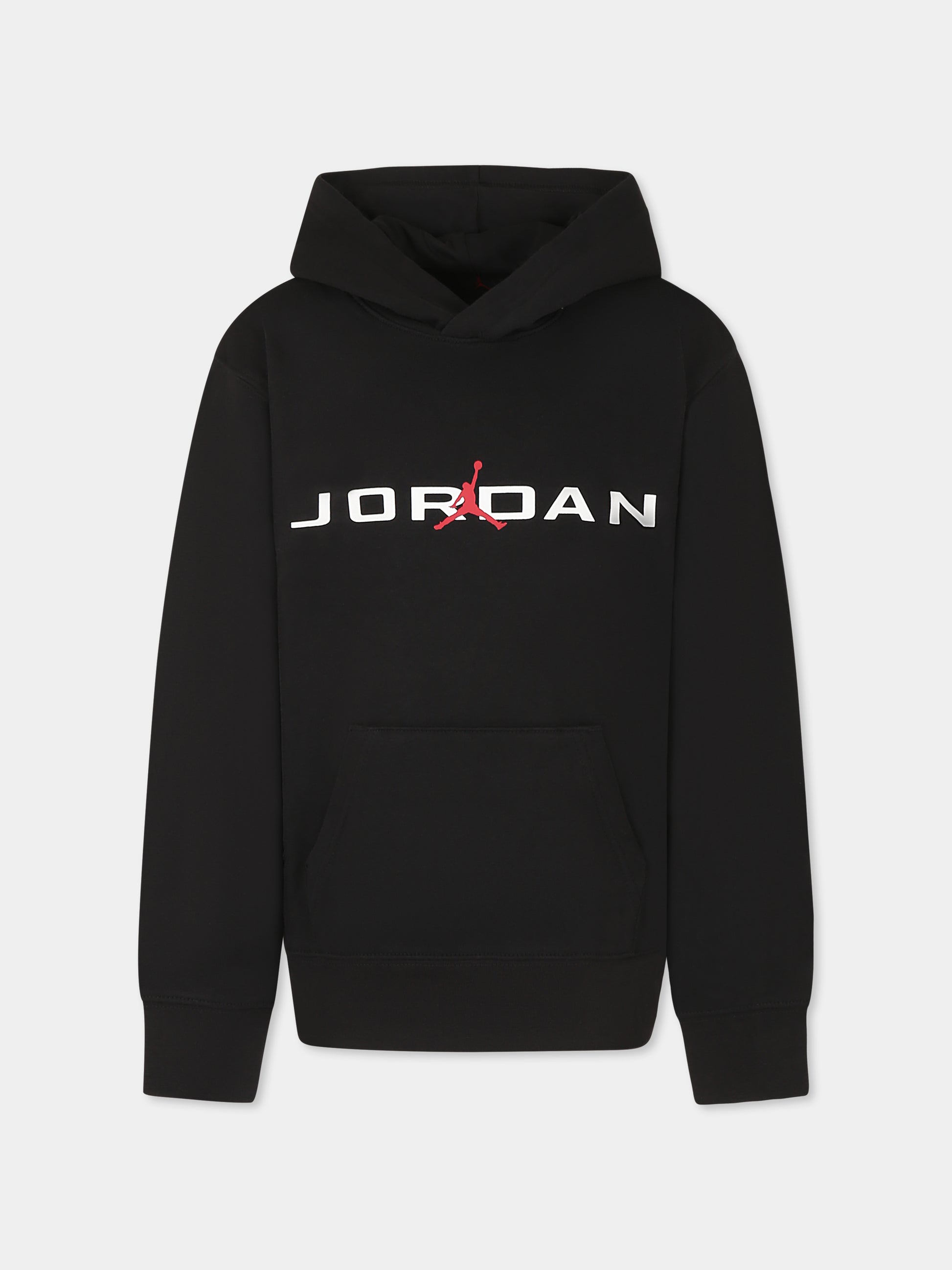 Felpa nera per bambino con logo,Jordan,95D744 023