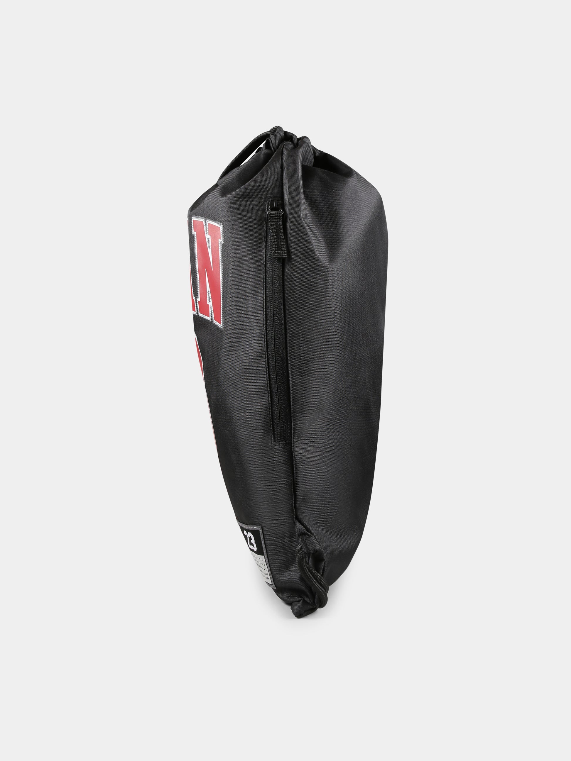 Zaino nero per bambino con logo,Jordan,9A0757 023