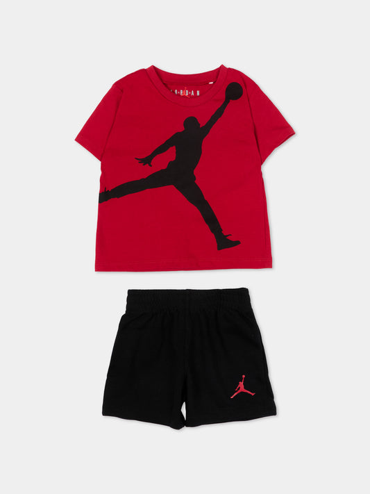 Completo multicolor per neonato con logo,Jordan,65C138 023