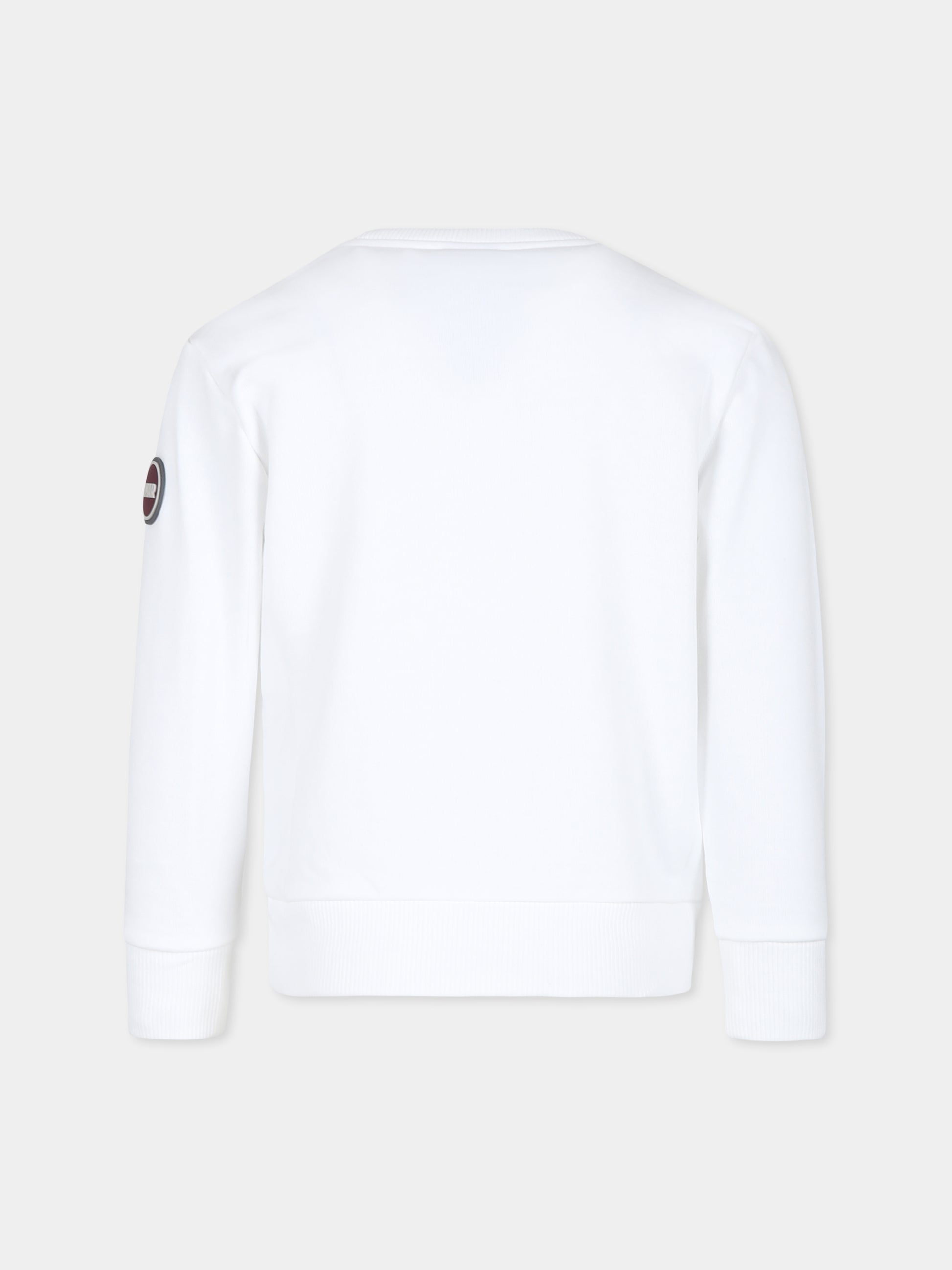Felpa bianca per bambino con logo,Colmar Originals Kids,3680N 5WS 01