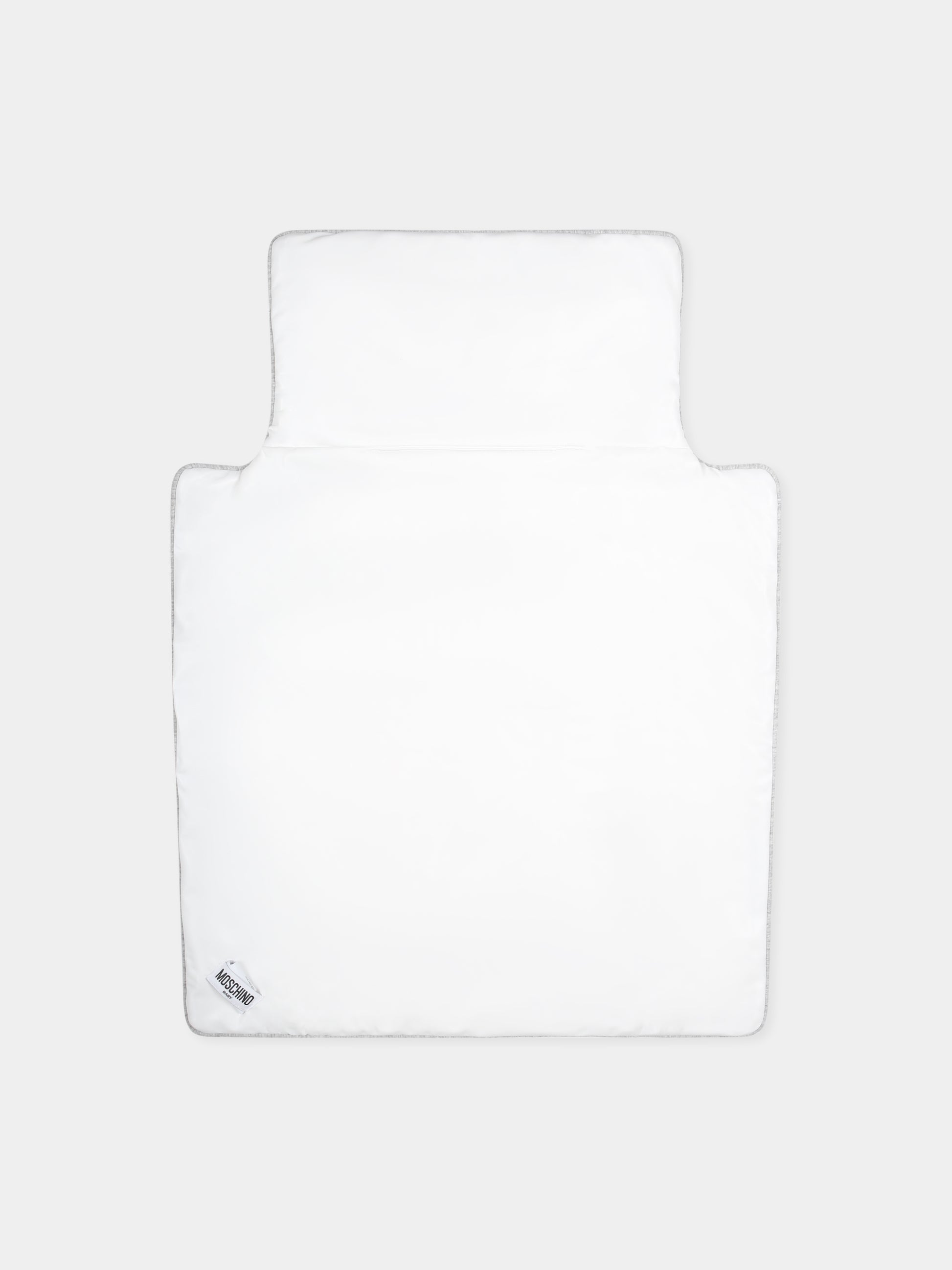 Borsa mamma grigia per neonati con Teddy Bear,Moschino Kids,MOX03P LCA26 60926