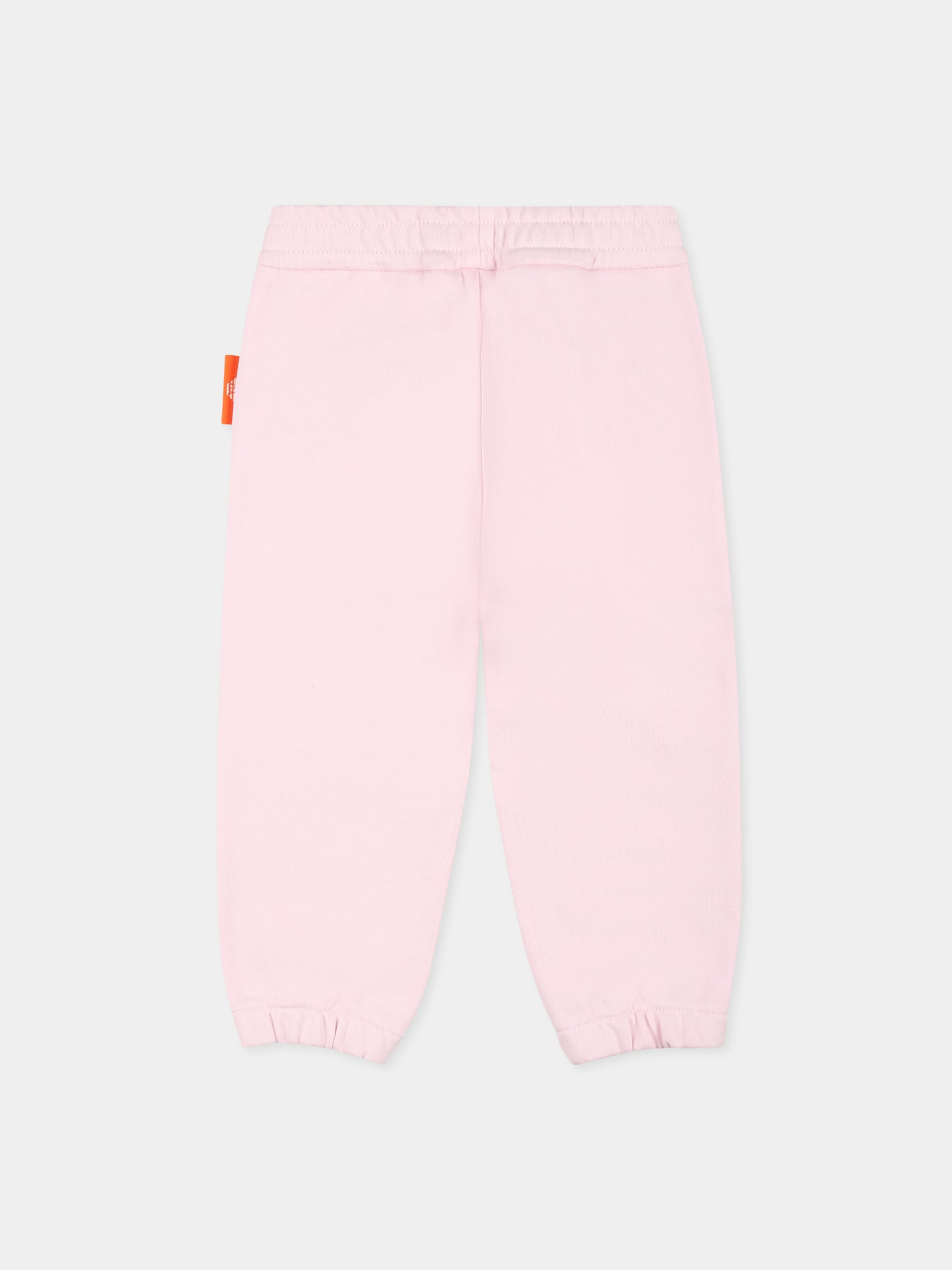 Pantaloni rosa per neonata con Manga Bear