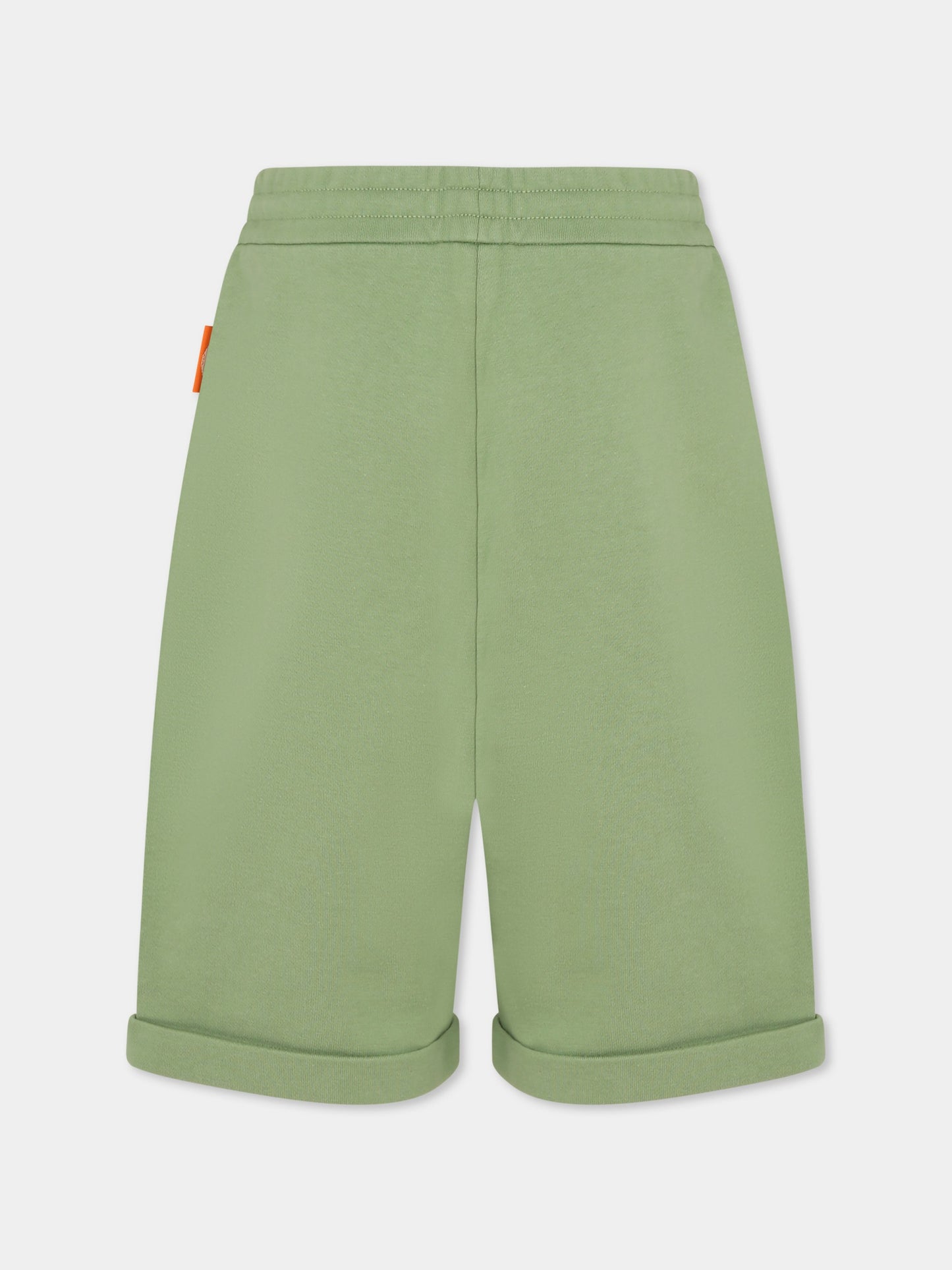 Shorts verdi per bambino con Manga Bear,Emporio Armani,EB000272 AF13552 U7201